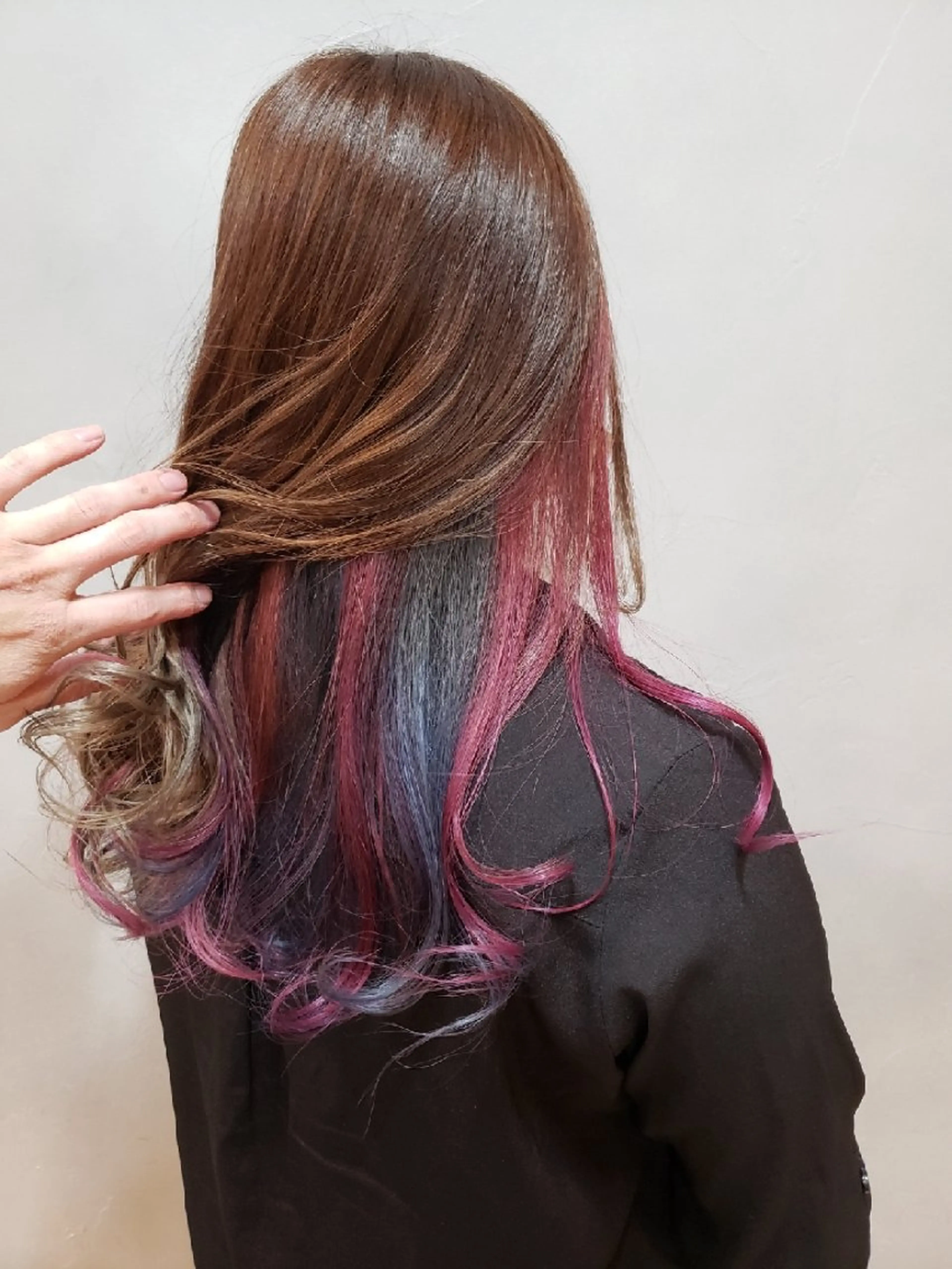 セミロング カラー ダブルカラーモデル☆ SHUNYAのヘアスタイル