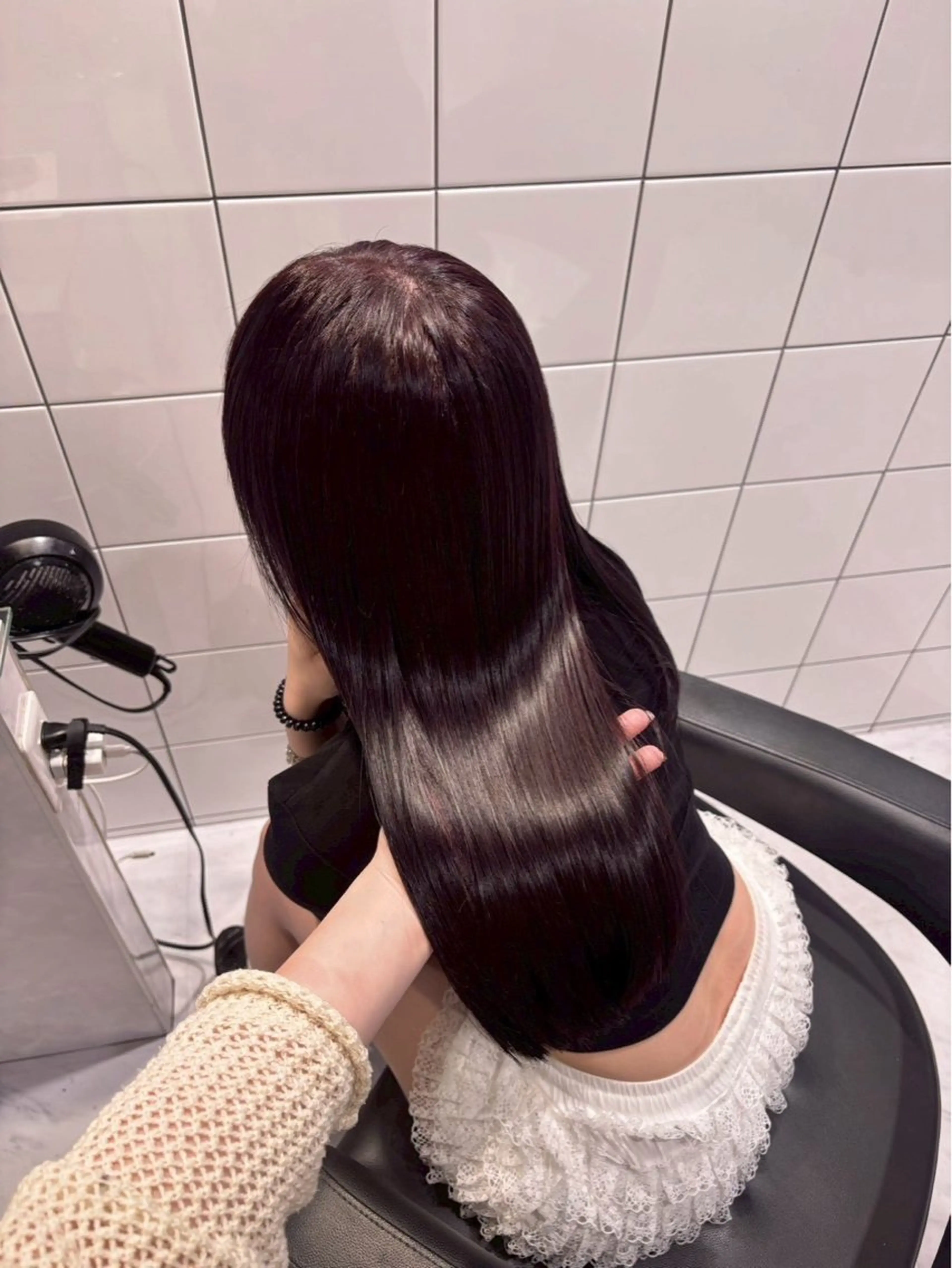 ロング ヘアカラー トリートメント 越智 海斗のヘアスタイル