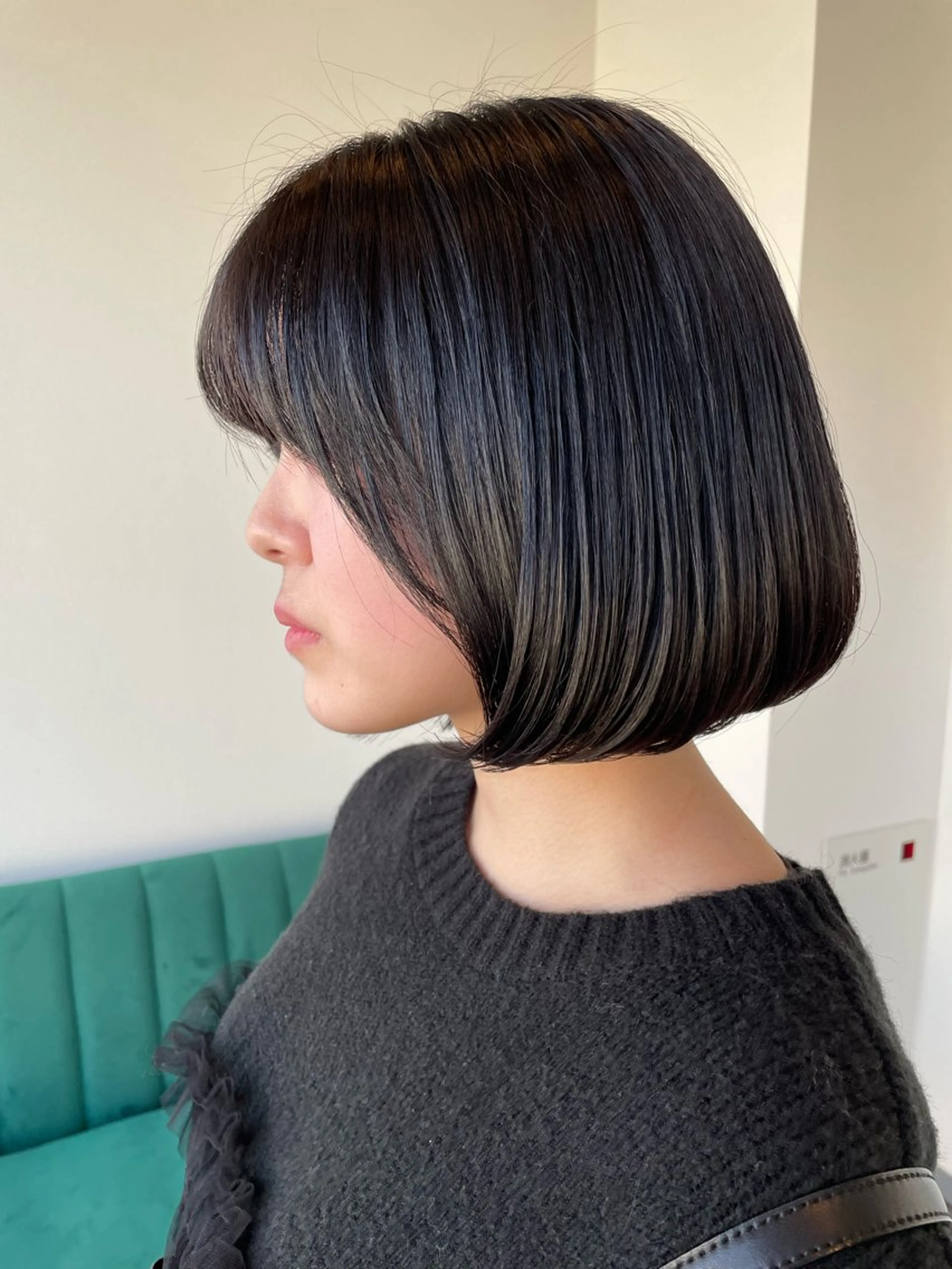 ミディアム 艶カラー🌙縮毛矯正 /ボブ【Reina】のヘアスタイル