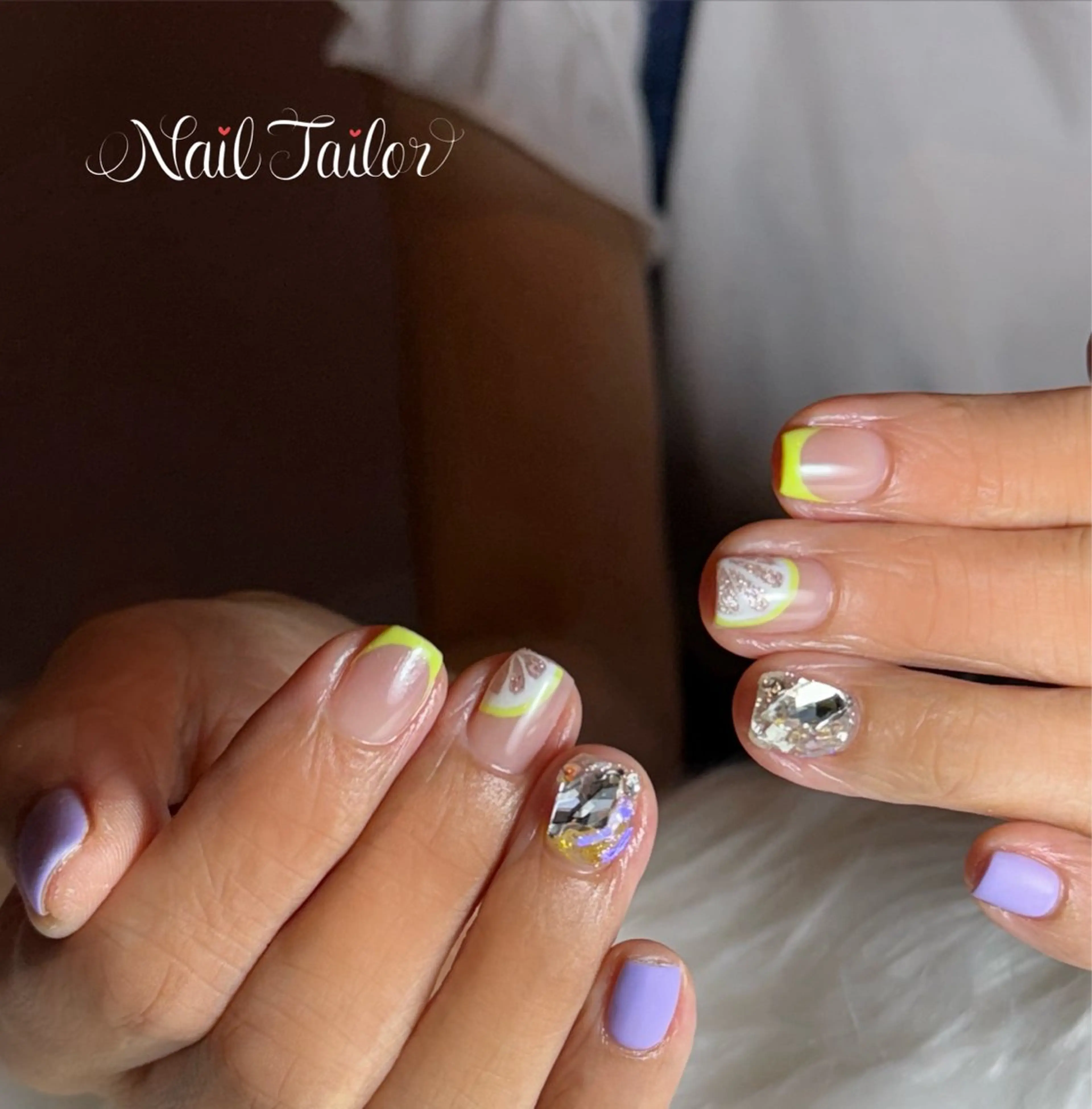ネイル フレンチネイル ジェルネイル マットネイル ワンカラーネイル パープル ハンドネイル 〜Nail Tailor〜 ネイルテイラー所属・NailTailor ネイルテイラーのネイルデザイン