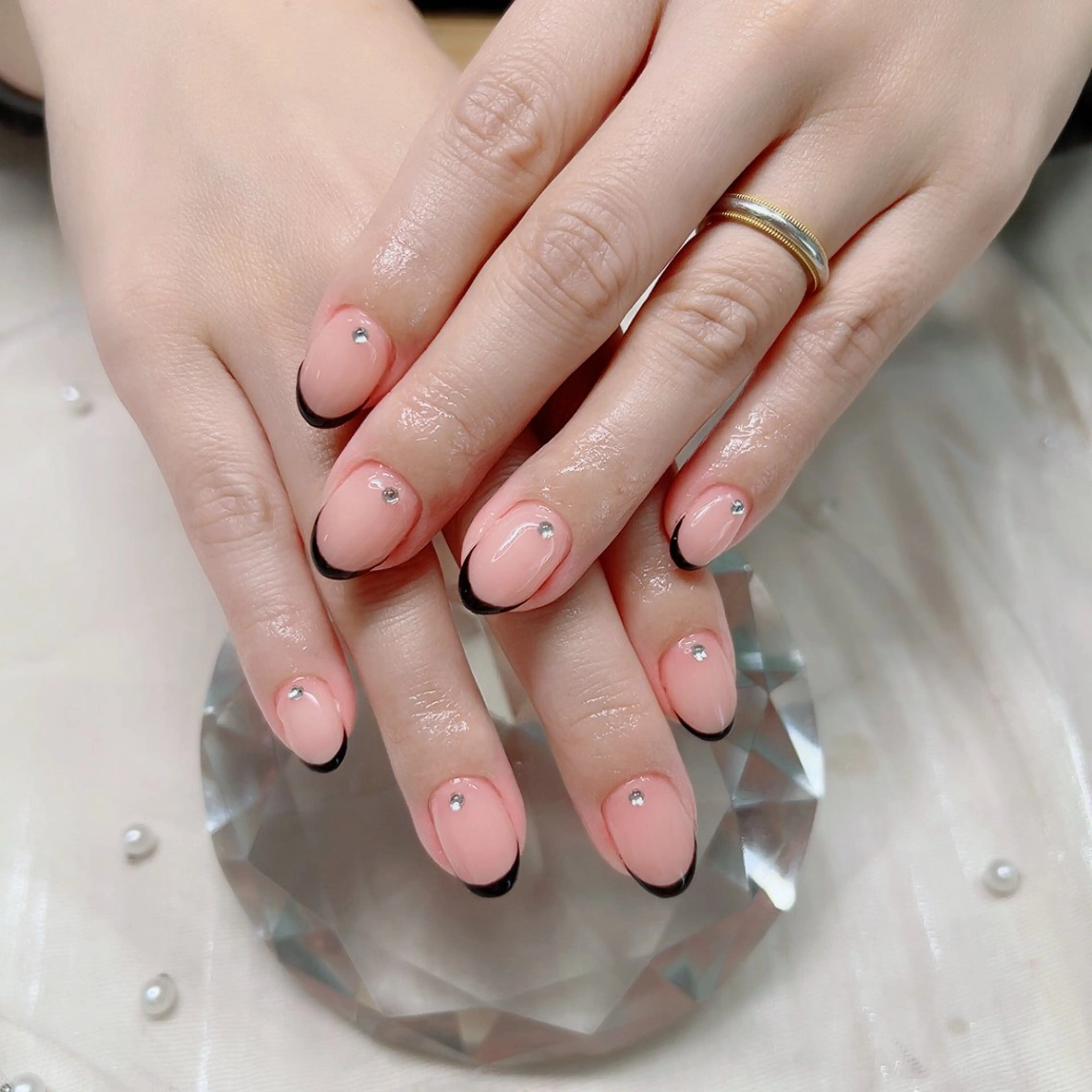 ネイル フレンチネイル ワンカラーネイル Cute Tips nailのネイルデザイン