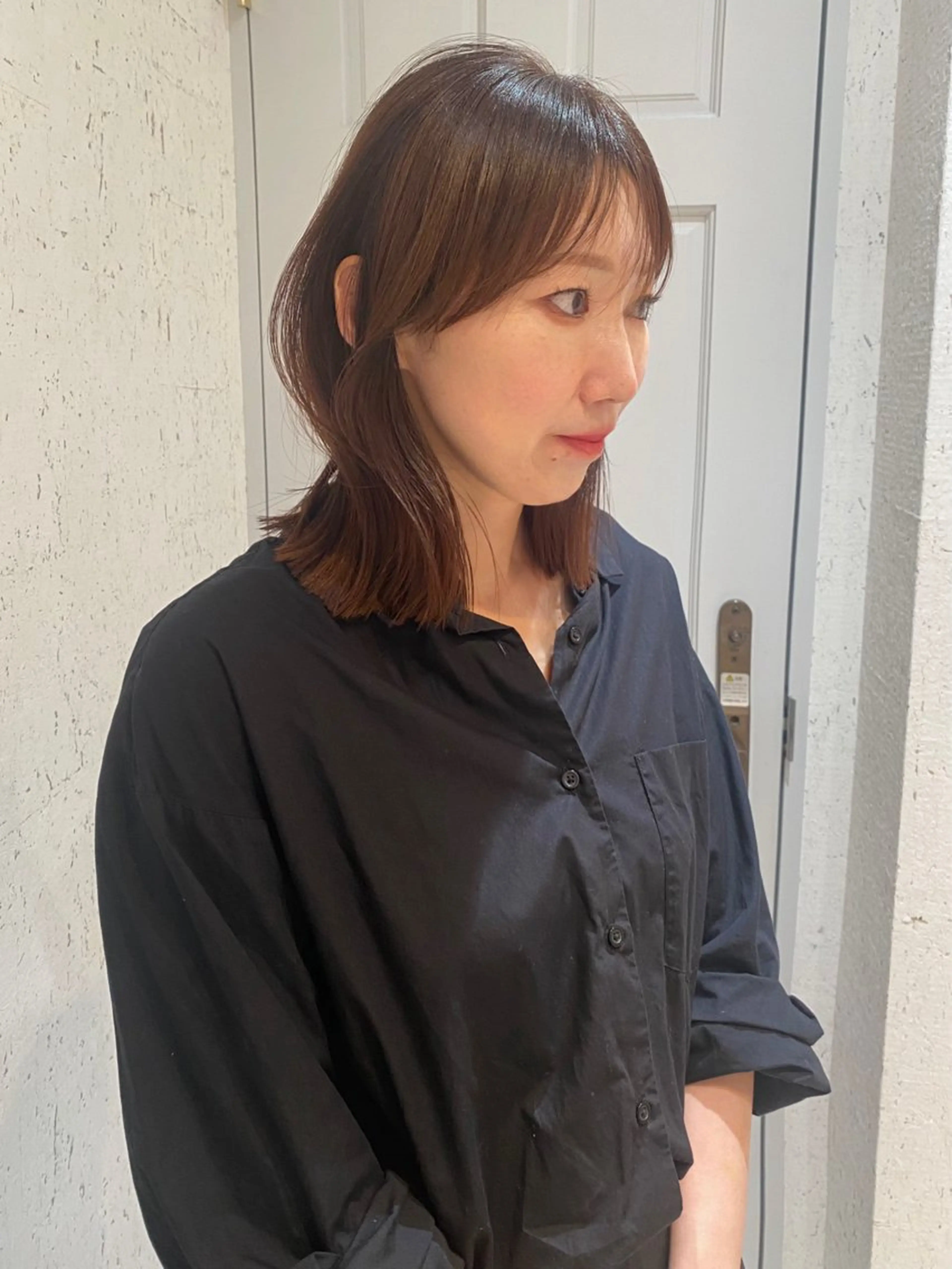 ミディアム カラー カット ヘアカラー 縮毛矯正 トリートメント mai / linoah˚✧のヘアスタイル