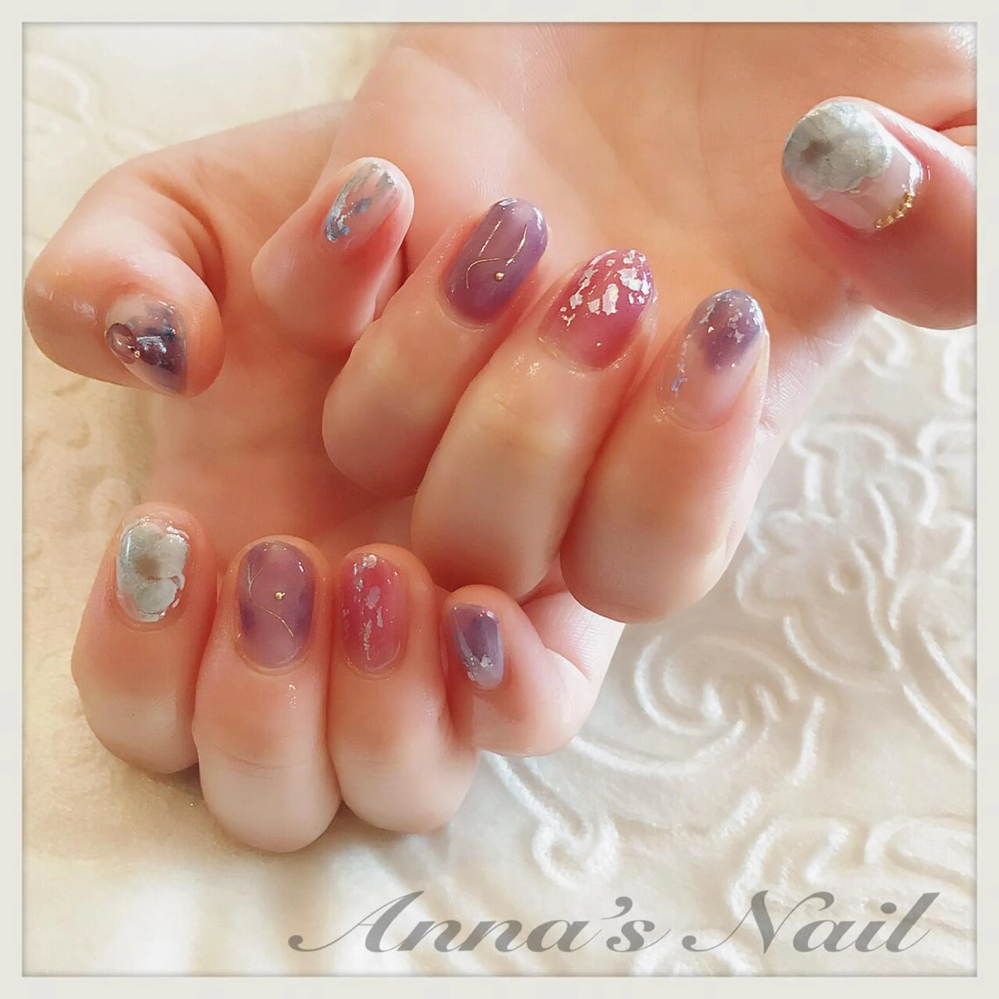 ネイル フットネイル ニュアンスネイル Anna’s Nail所属・清口 杏奈のネイルデザイン