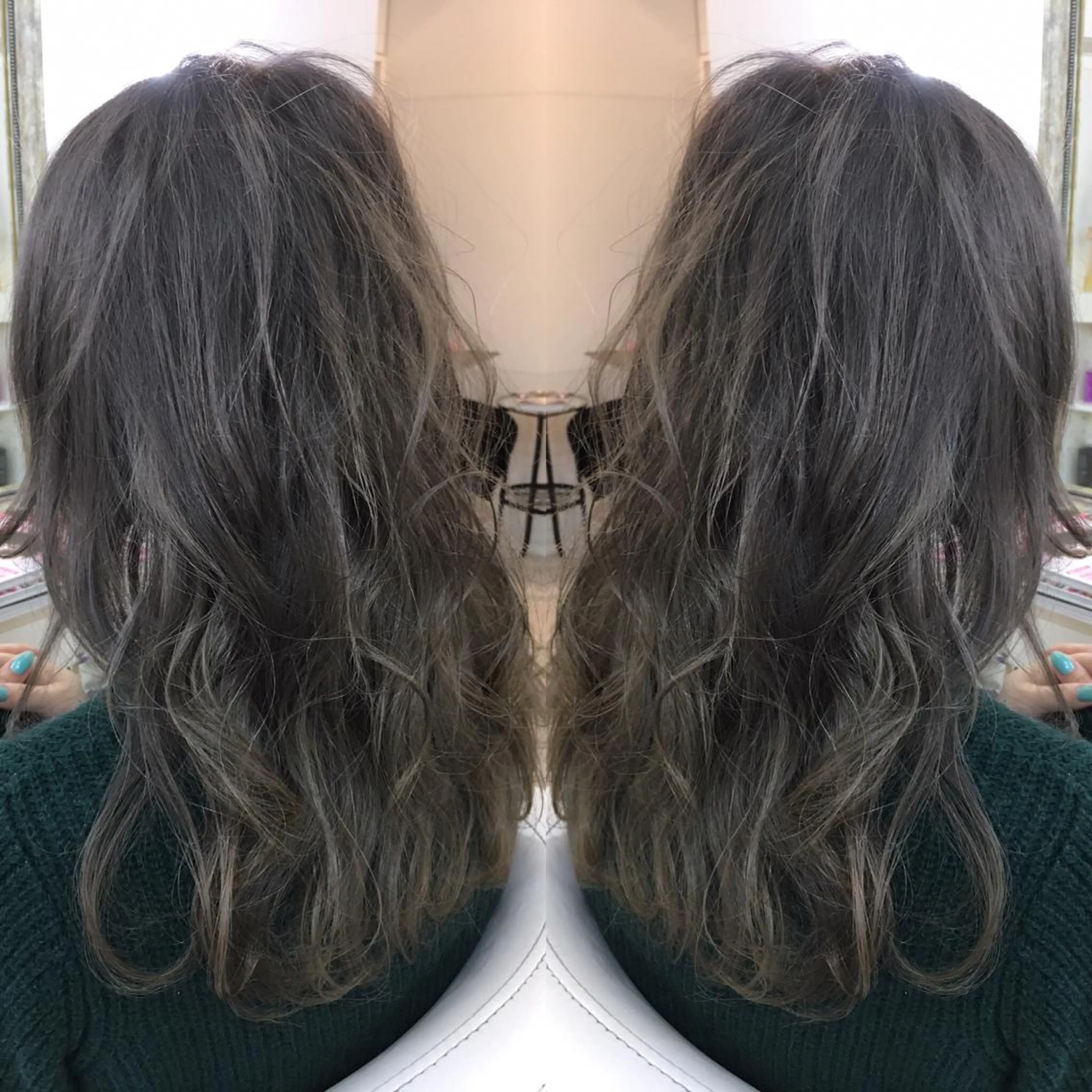 セミロング ロング カラー 髪質改善 中川　翔のヘアスタイル