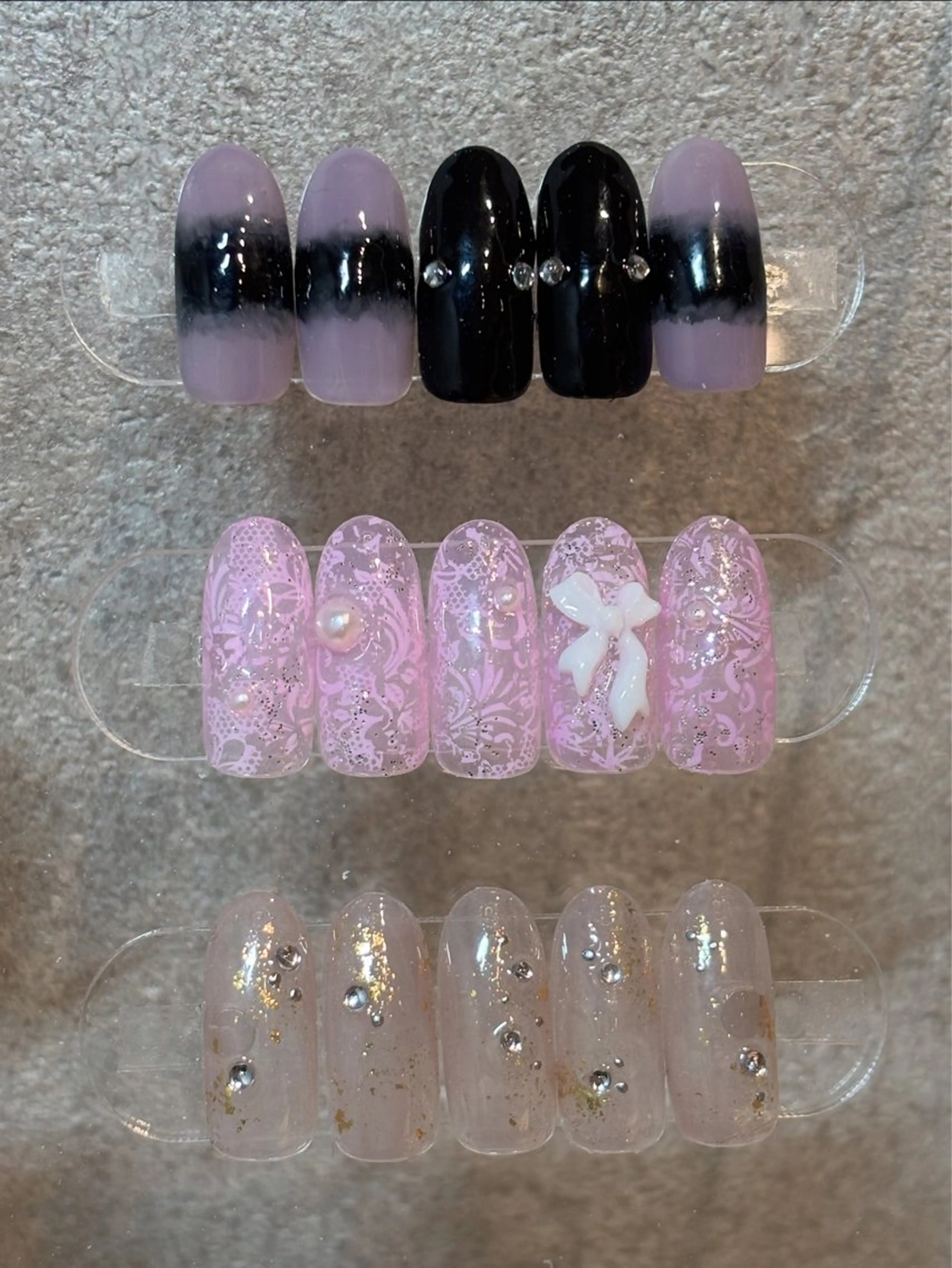 ネイル ジェルネイル パラジェル シンプルネイル パラジェル / マグネット/AYAのネイルデザイン