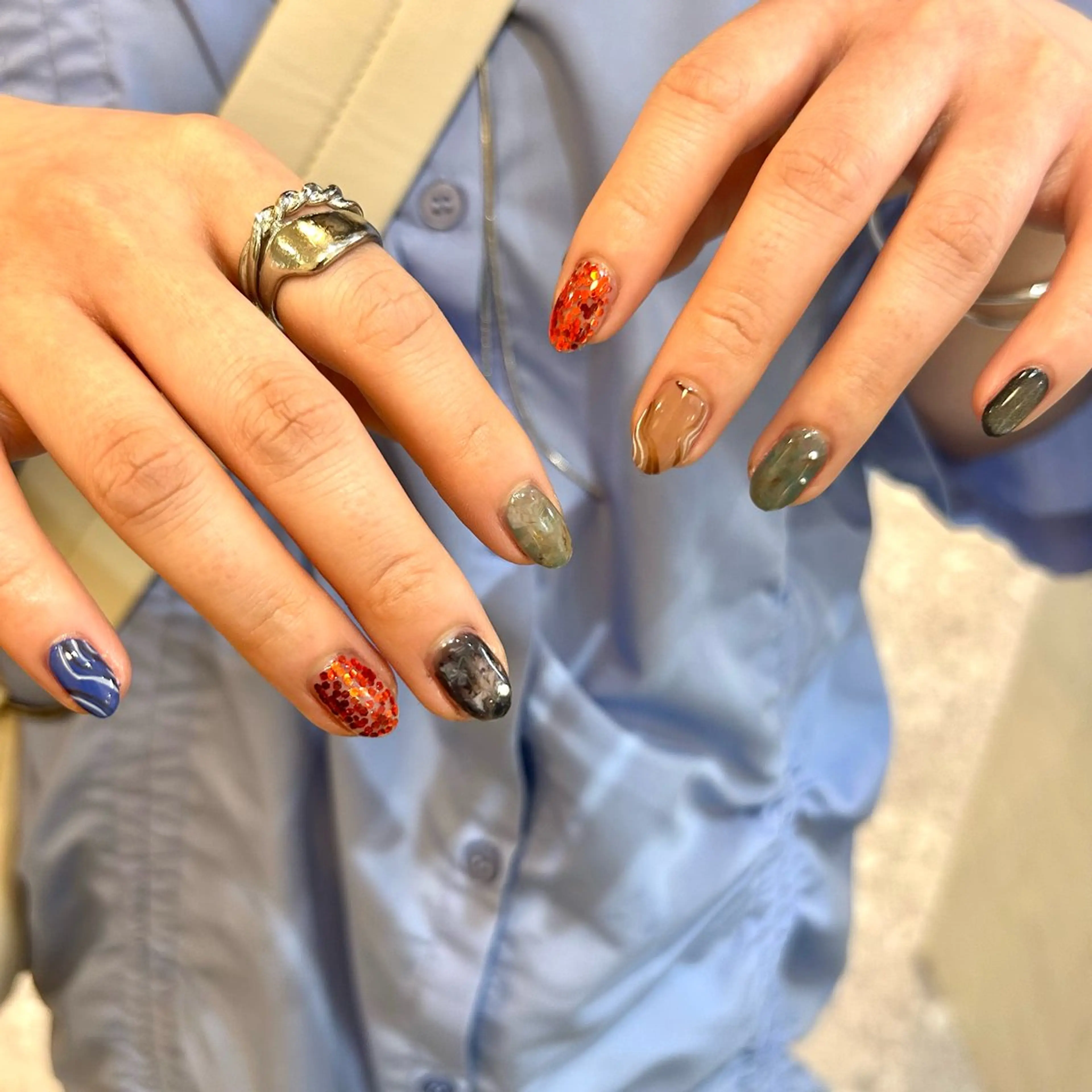 ネイル ハンドネイル 💅🏽 SHIORI🌙のネイルデザイン