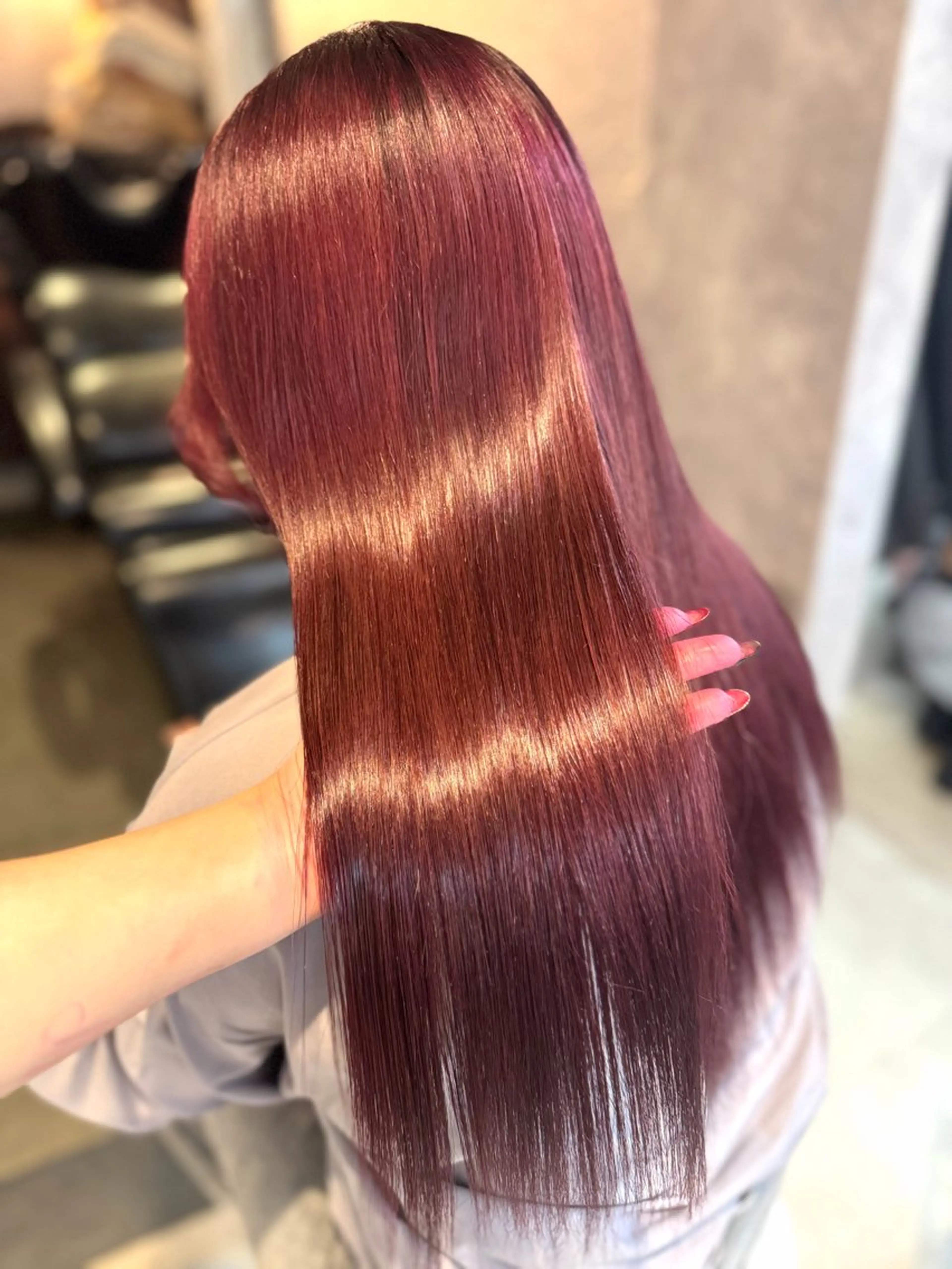 ロング カラー ヘアカラー トリートメント 🩶鈴木茉奈🩶艶髪 /透明感/暖色カラーのヘアスタイル