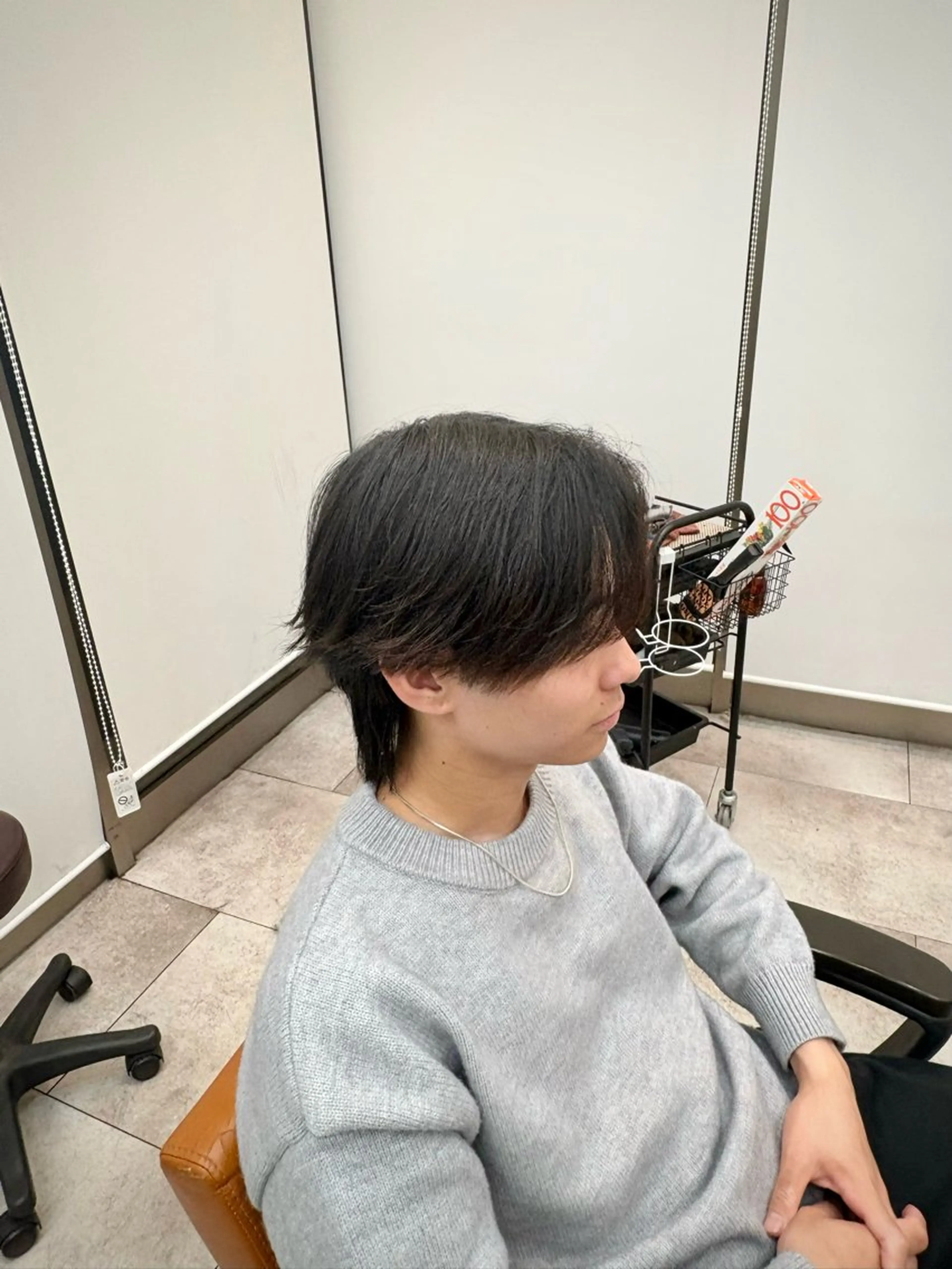メンズ メンズパーマ 中村 温大のヘアスタイル