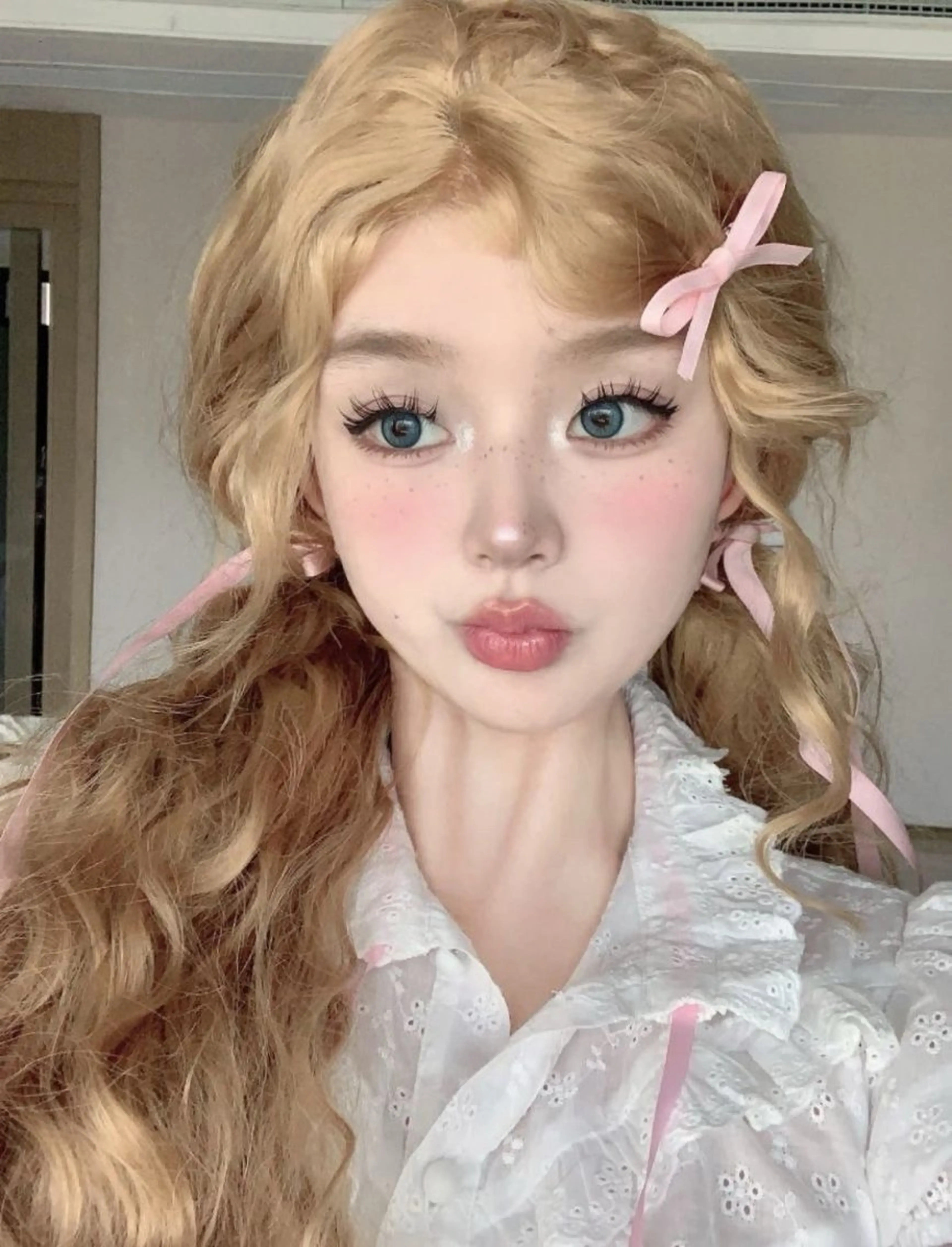 ロング カラー ヘアカラー ヘッドスパ ヘアセット 韓国ワンホンヘア 🎀SHIONEのヘアスタイル