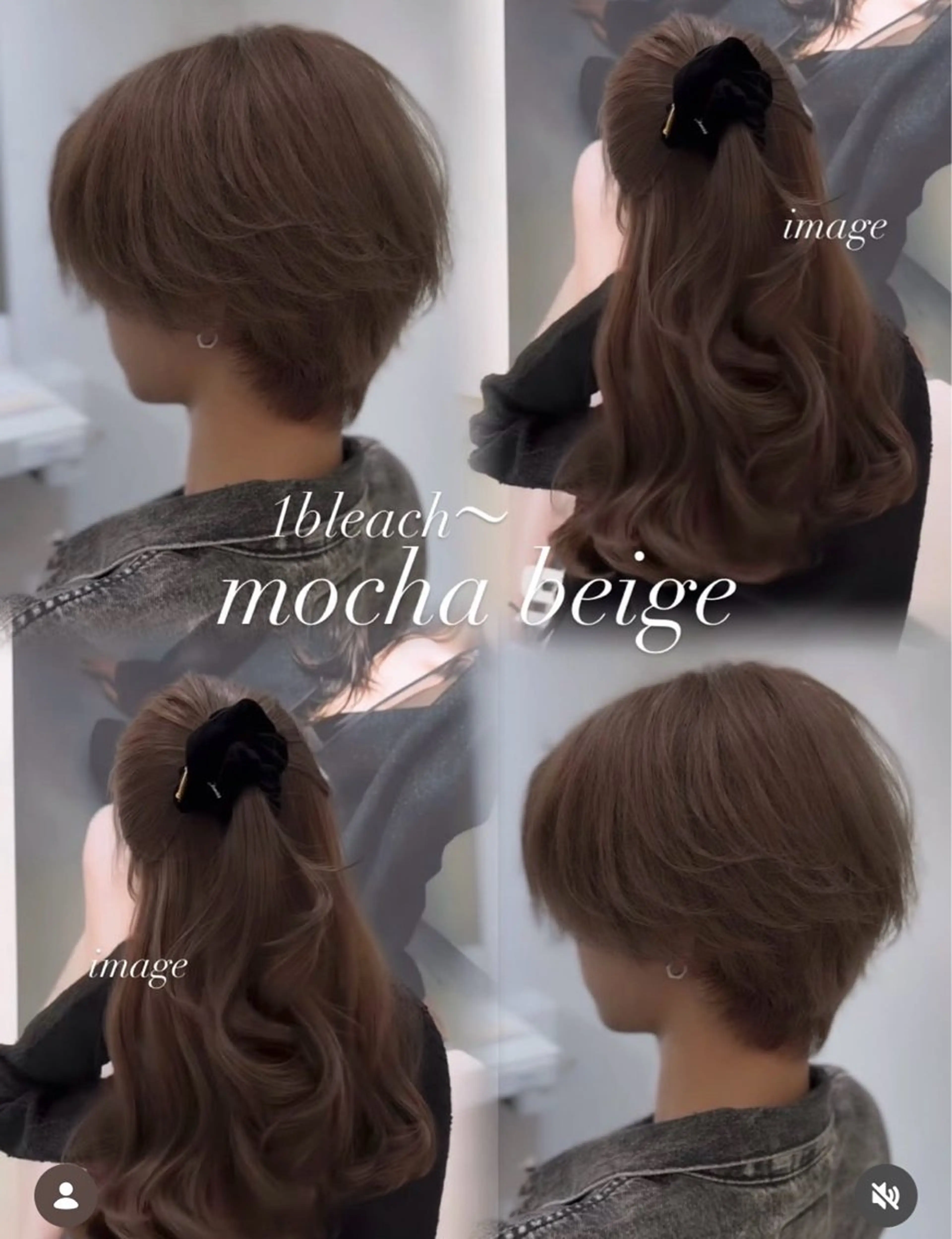 ショート カラー ベージュカラー モカベージュ ヘアカラー 後ろ姿まで盛れる艶髪 🫧渋谷Masakiのヘアスタイル