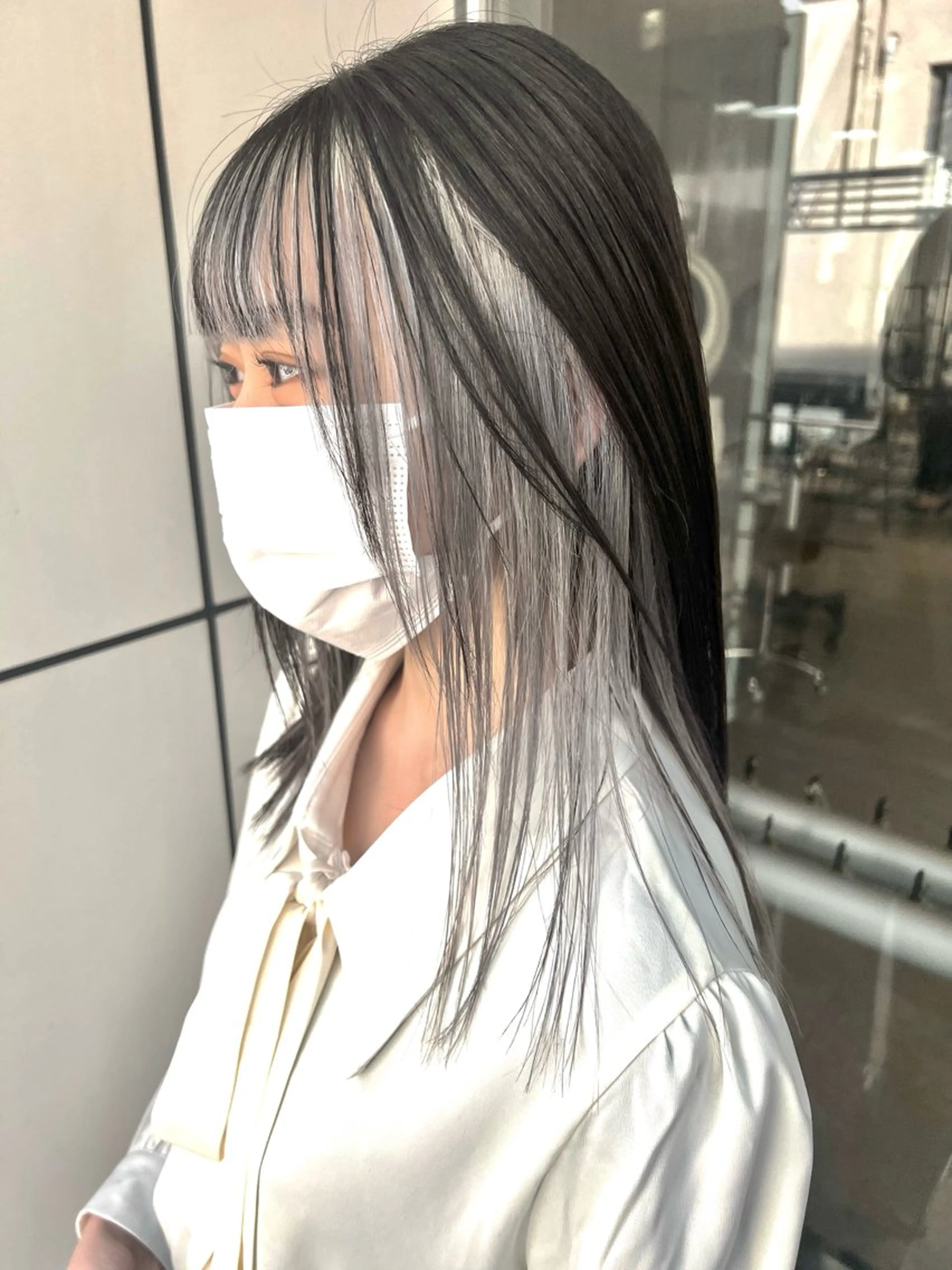 セミロング カラー ヘアアレンジ ヘアカラー トリートメント ヘッドスパ ヘアセット 🌈インナーカラー ‘ショウマ’🌈のヘアスタイル