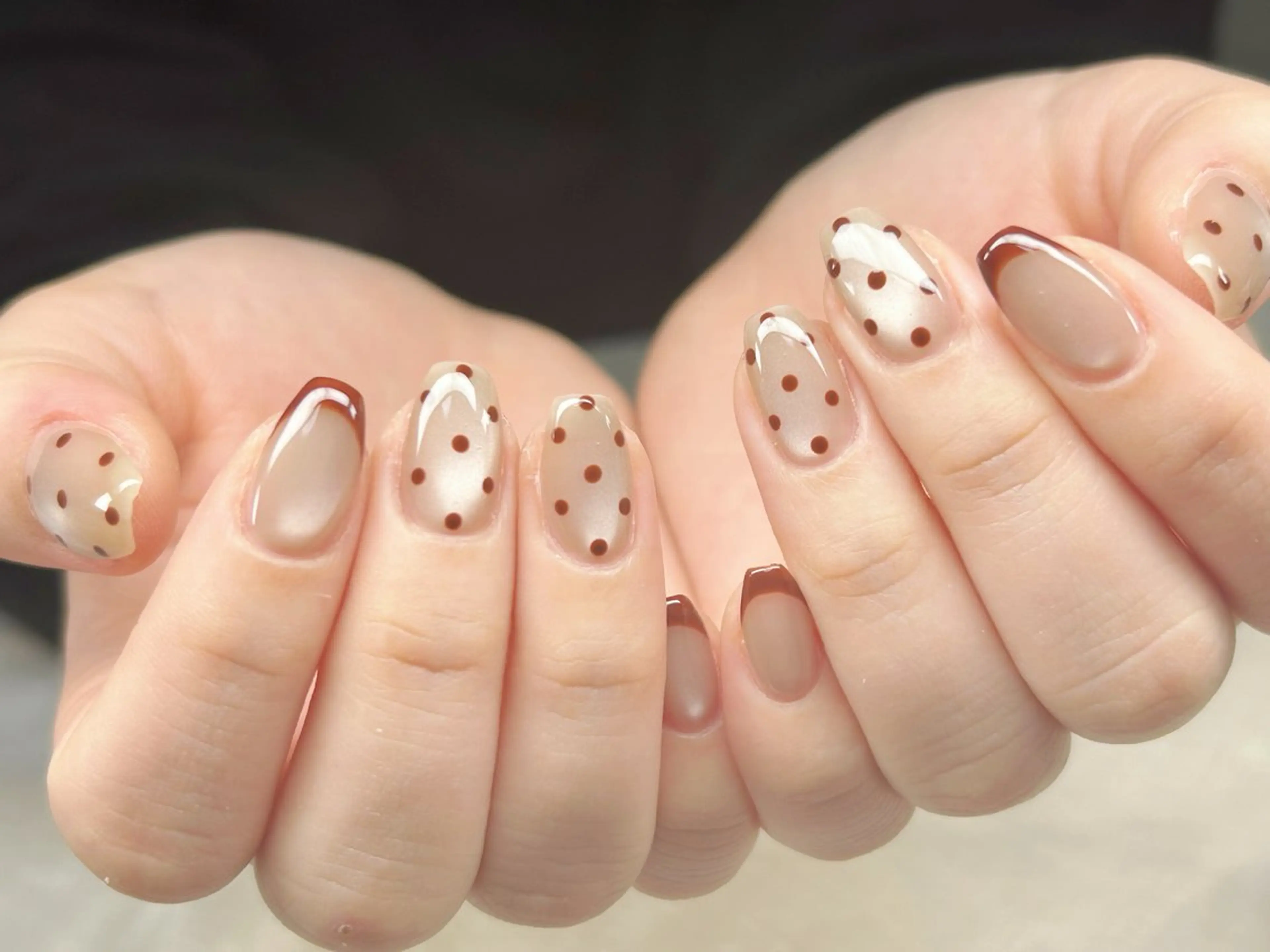 ネイル アートネイル チークネイル 成人式 入学式 長さ出し ハンドネイル Lino Nailのネイルデザイン