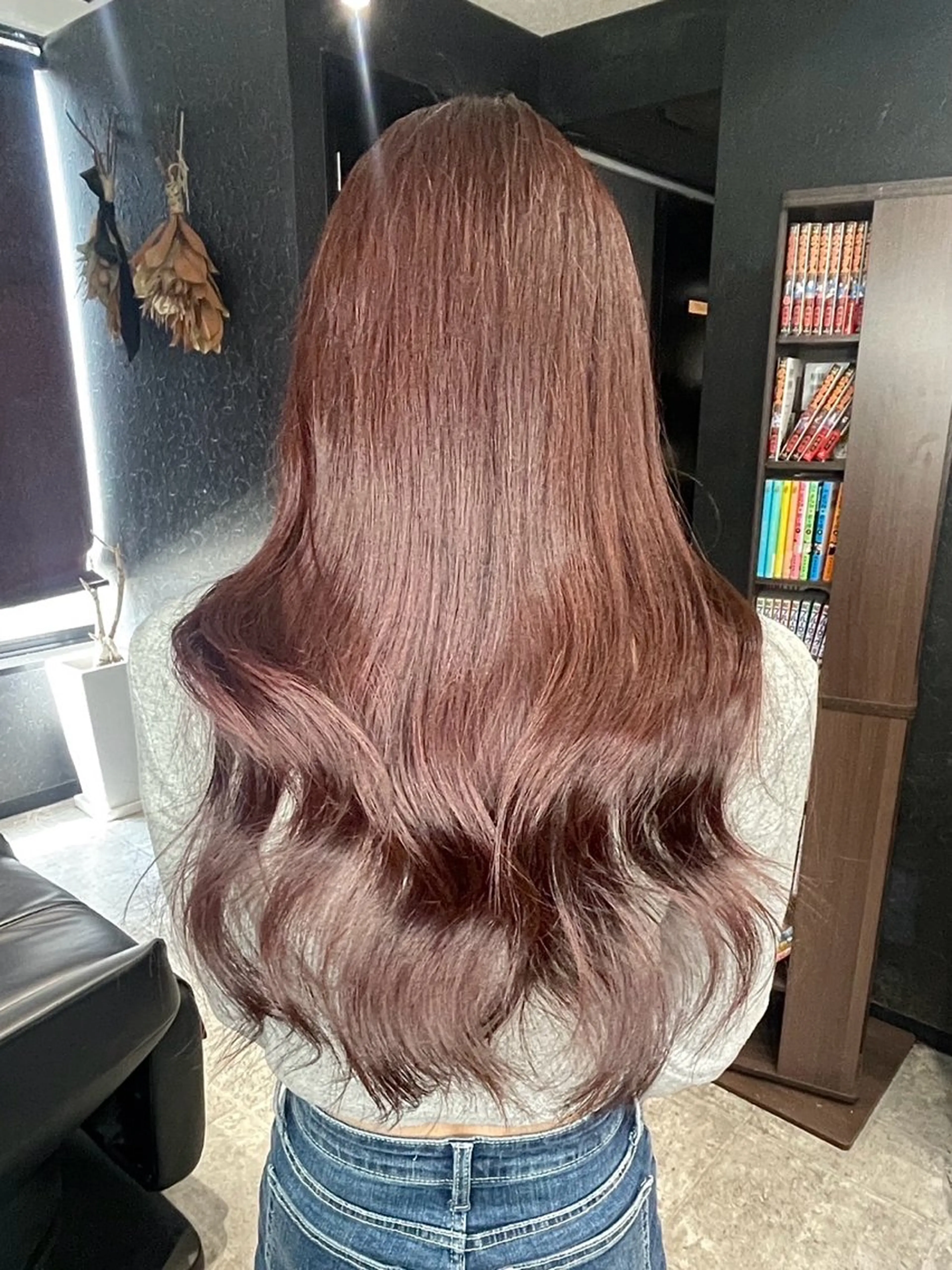 ロング カラー ヘアカラー トリートメント 💎透明感カラー💎 bAteAu あまねのヘアスタイル