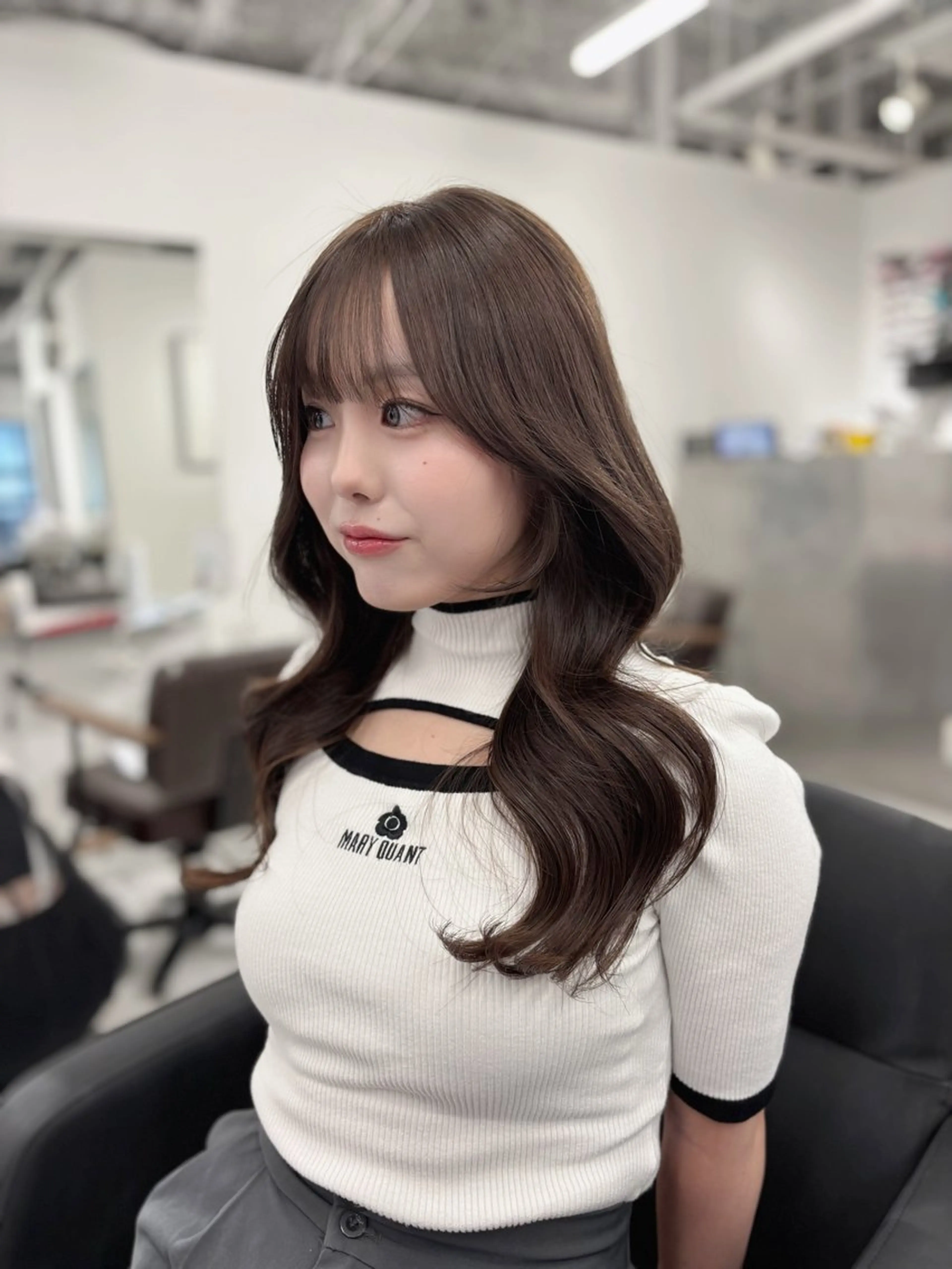 セミロング カラー カット ヘアカラー 赤みなしカラー/梅田 /レイヤー/IORIのヘアスタイル