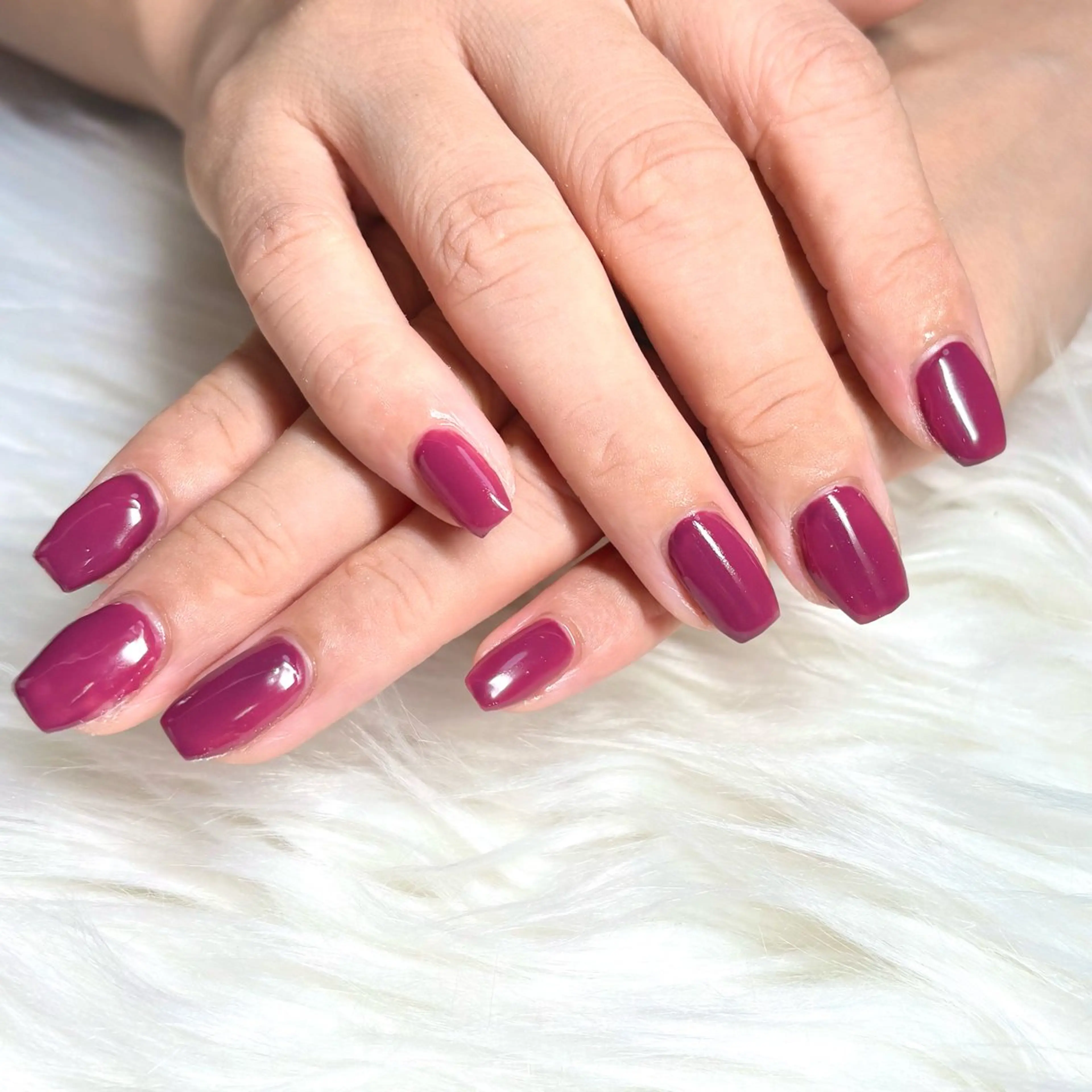 ネイル ワンカラーネイル シンプルネイル ハンドネイル cerisier 坂本のネイルデザイン