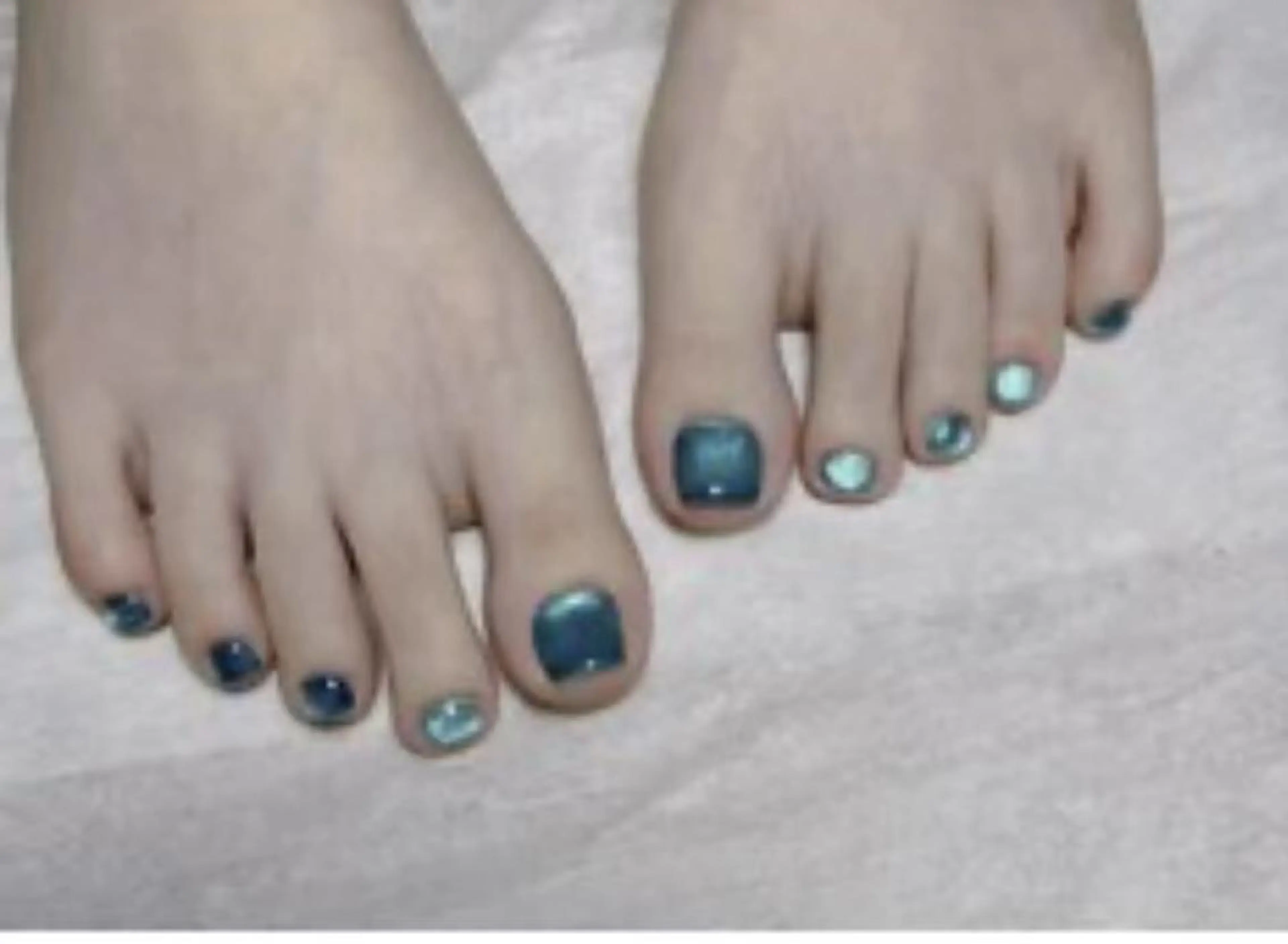 【フットバス付き】フットにキラキラマグネットネイルコース 6480円の写真