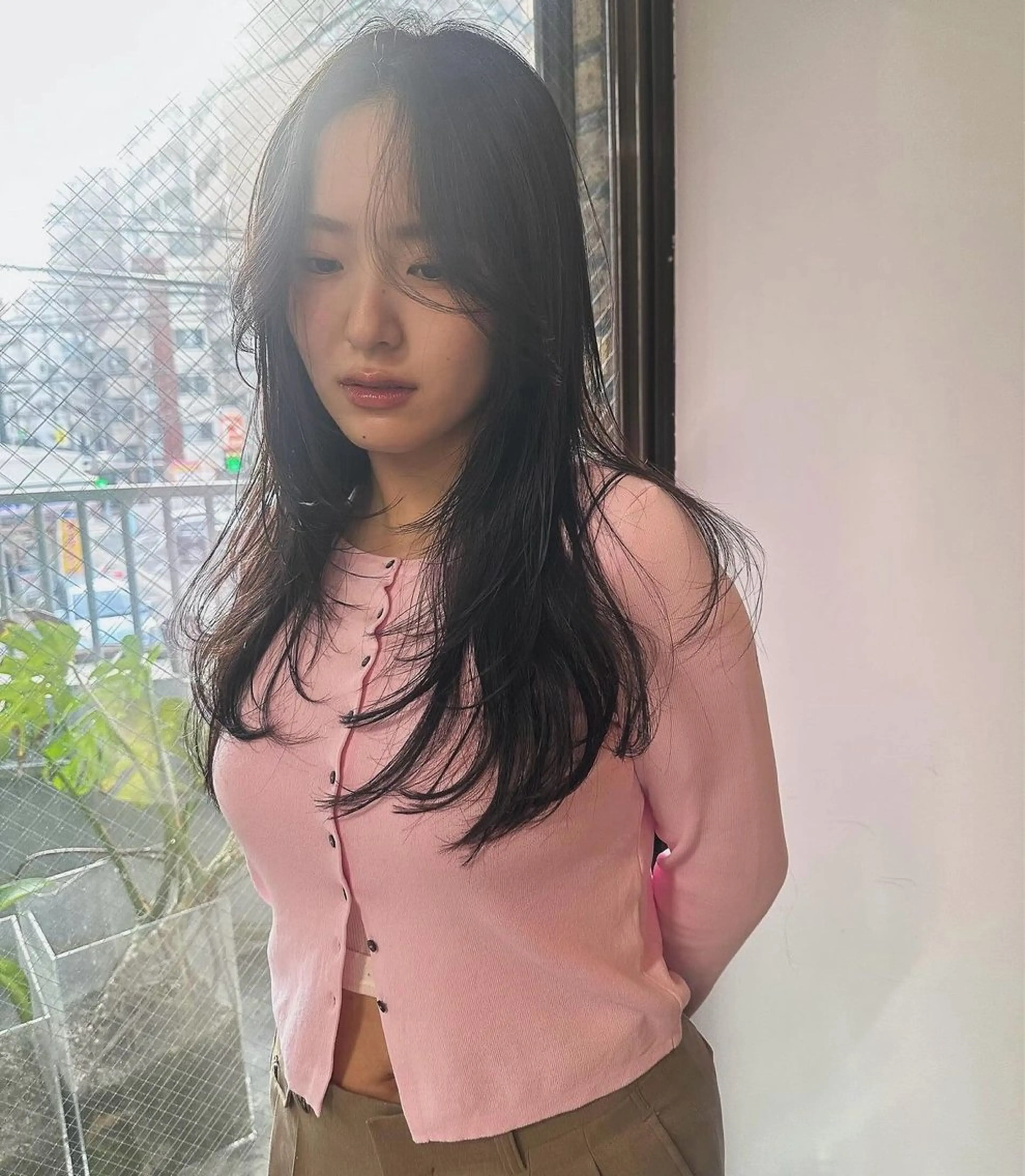 ロング レイヤーカット ボブ/顔周りレイヤー 似合わせcut🪽のヘアスタイル