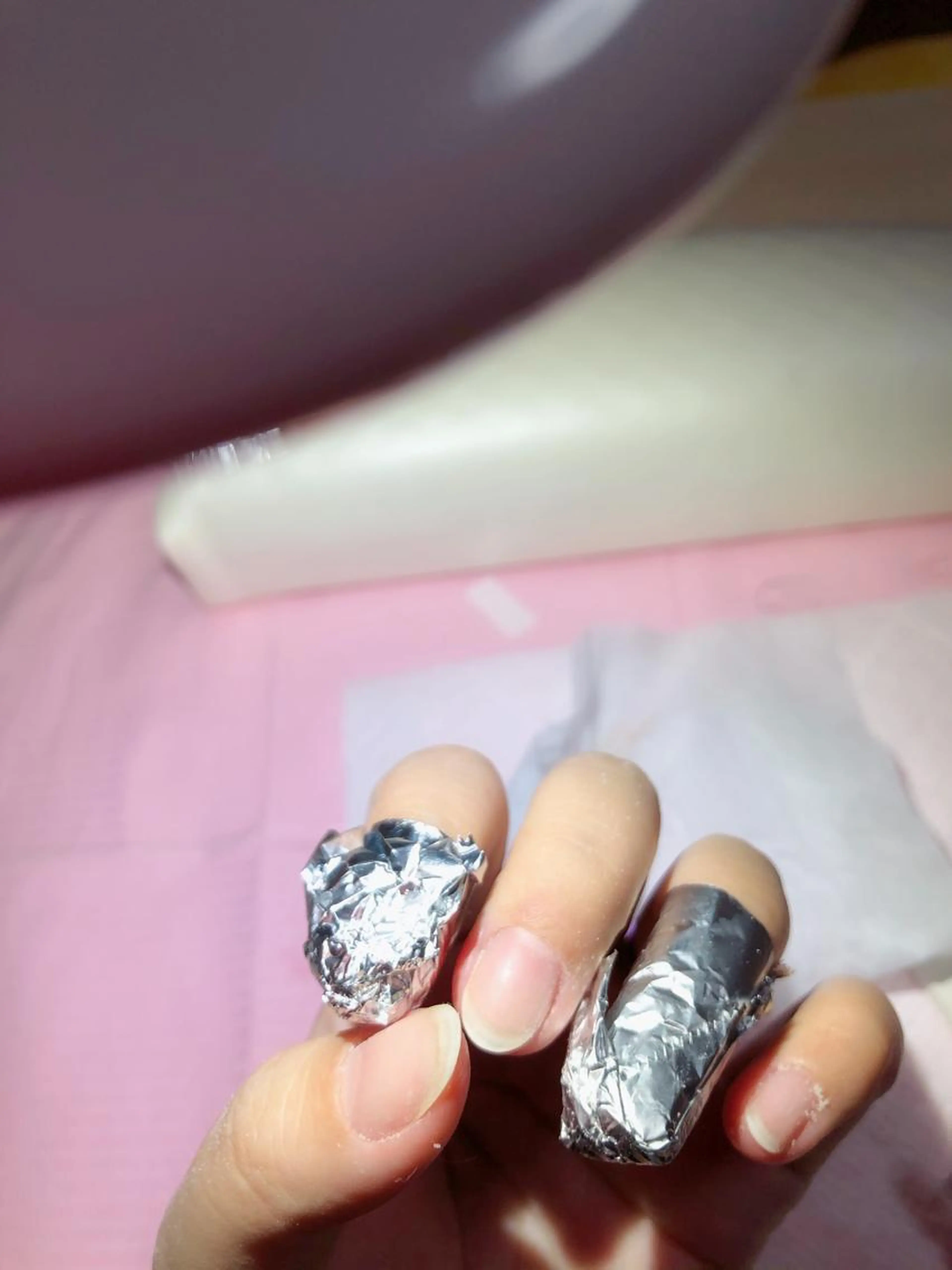 ハンドネイル　オフ+爪整理+ネイルセラム付きの写真