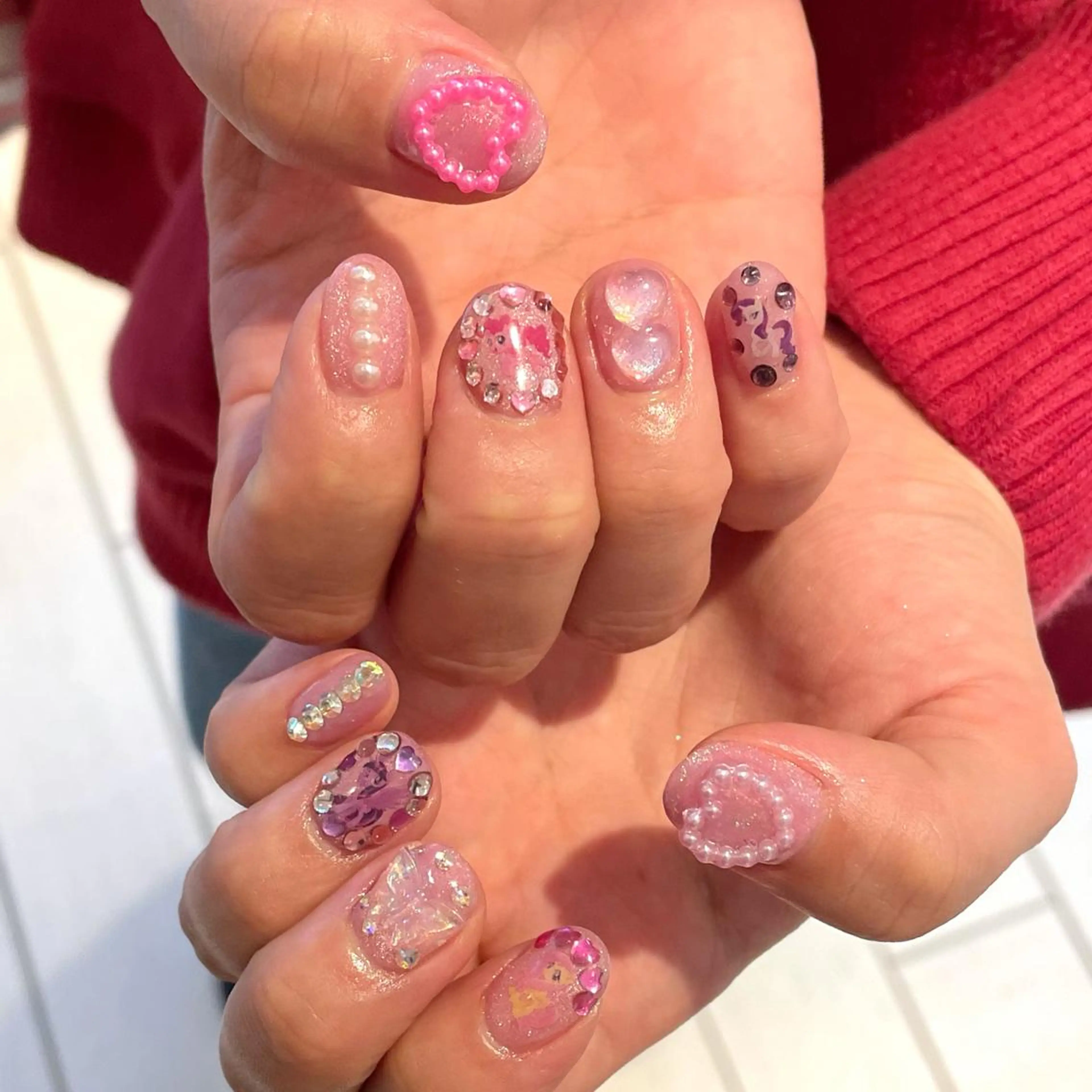 ネイル ハンドネイル 新井 ひなののネイルデザイン