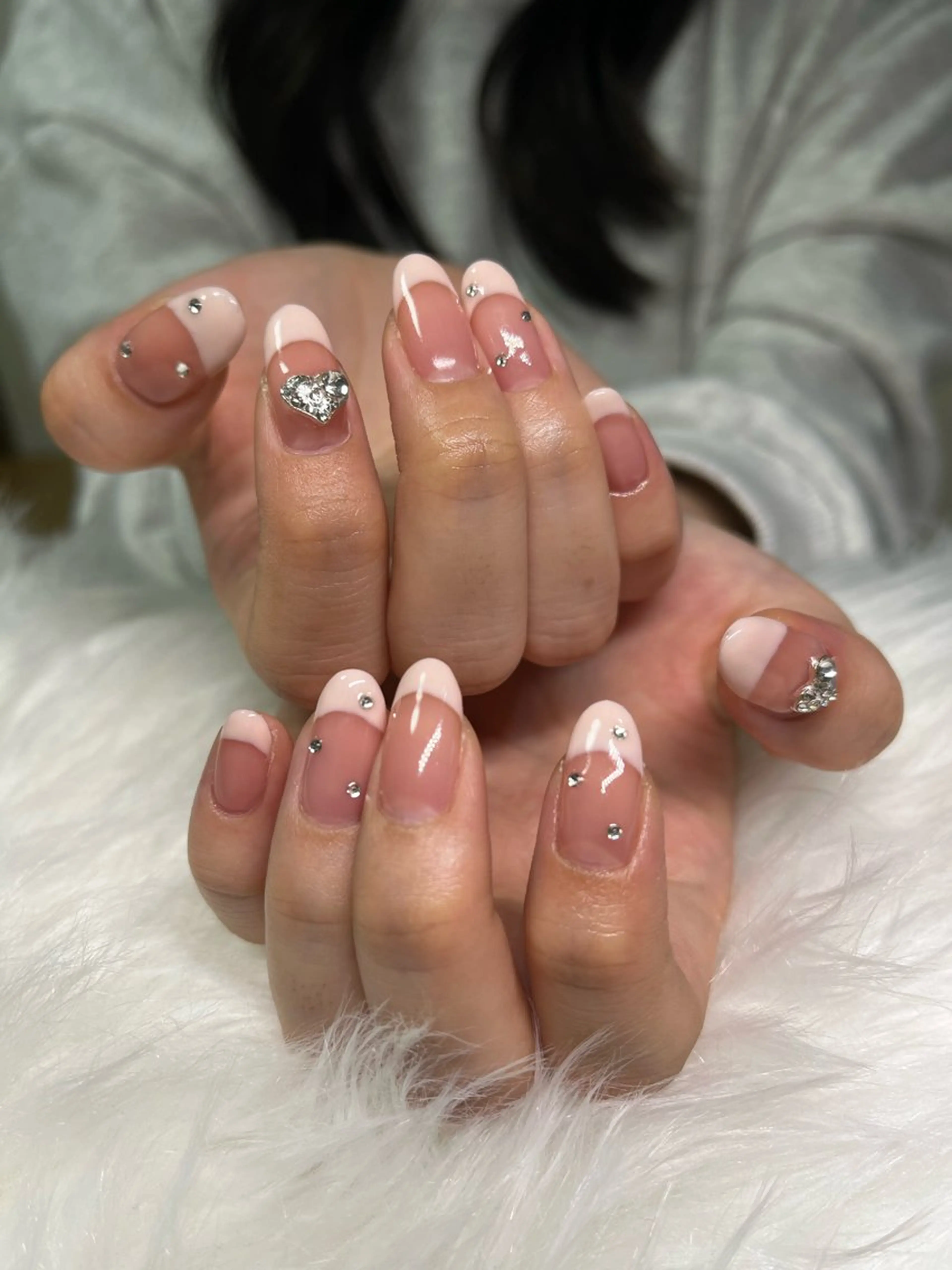 ネイル フレンチネイル ピンク 🏠自宅 サロン💅natsuのネイルデザイン
