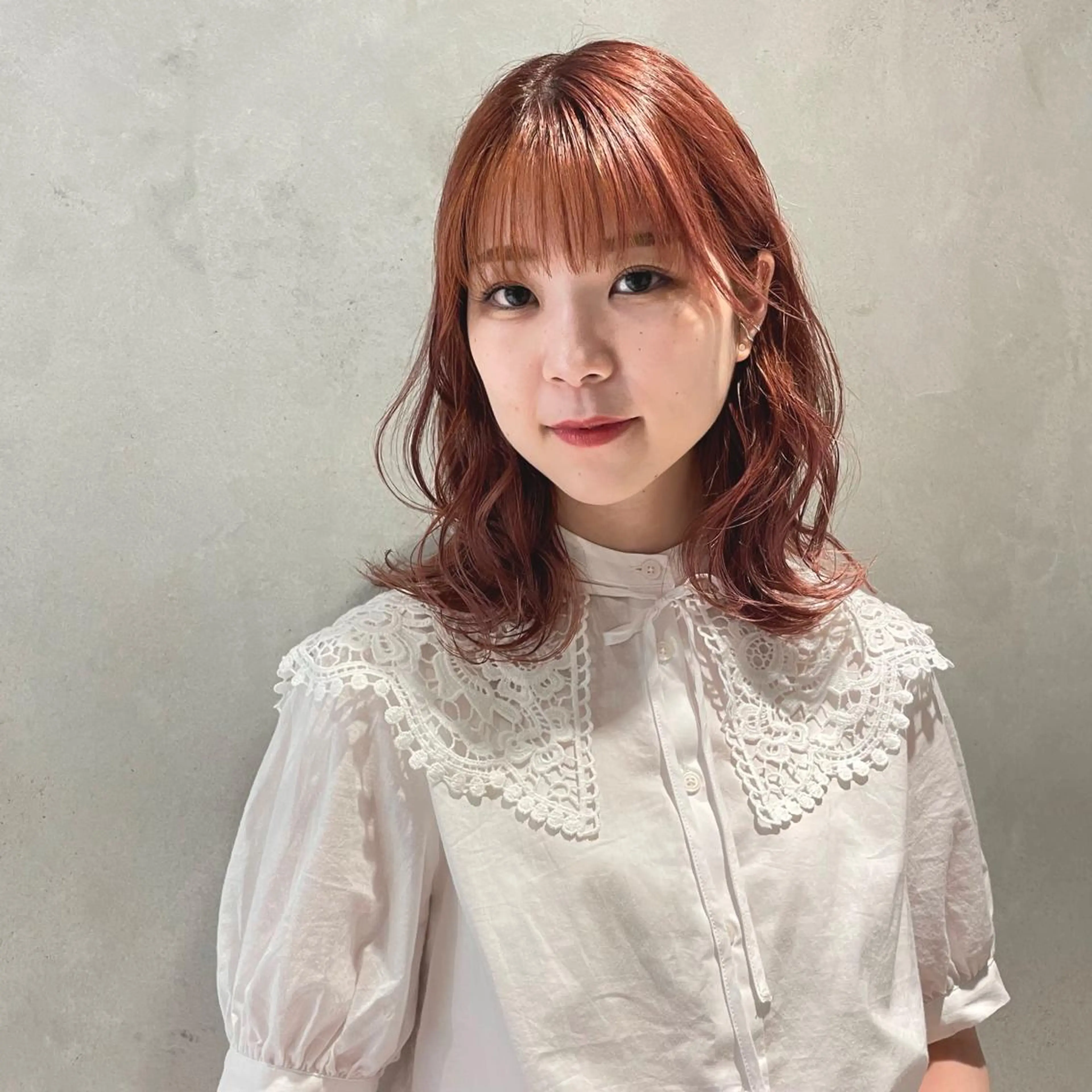 ミディアム カット ヘアカラー トリートメント 小濱 拓也のヘアスタイル