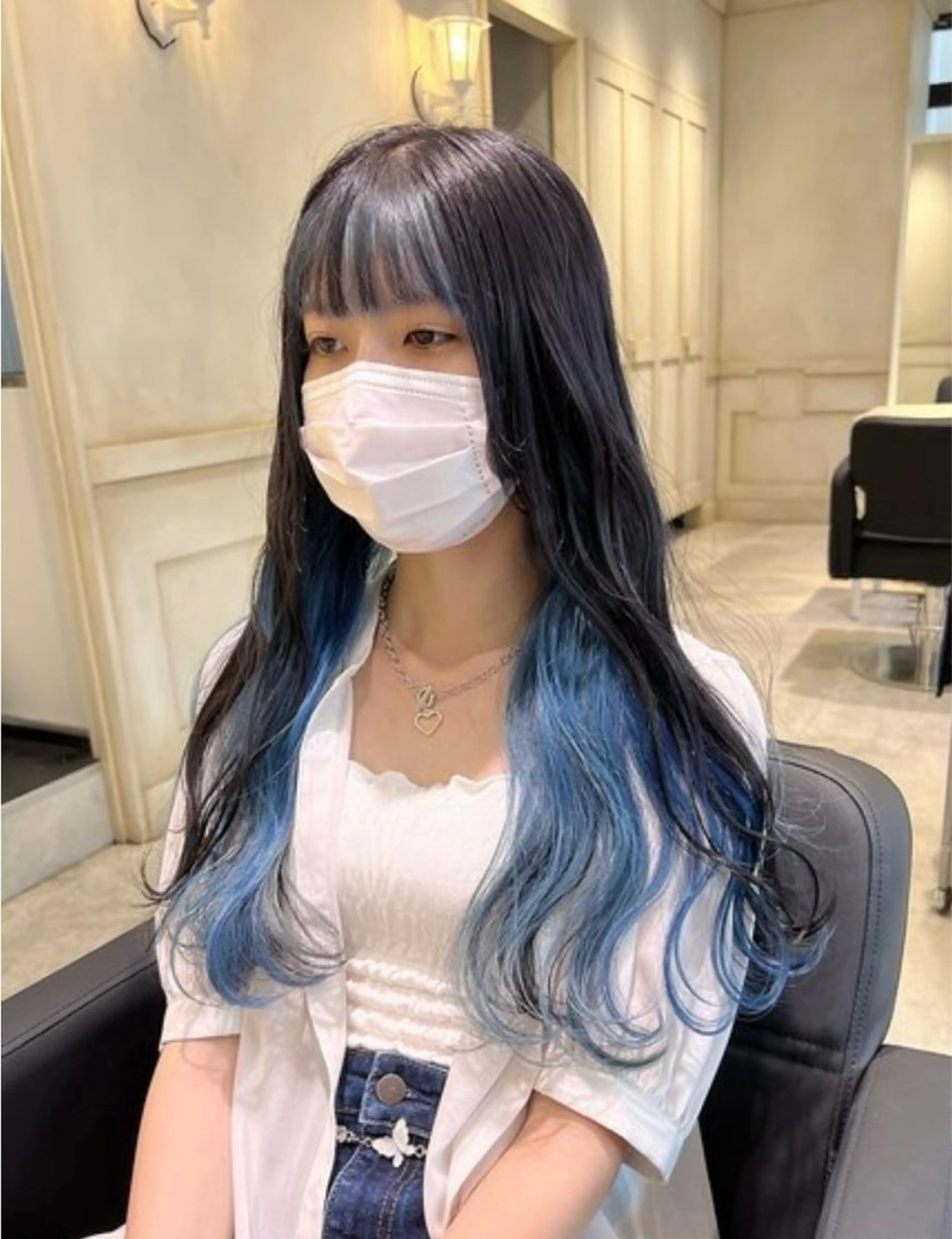 【インナーブリーチ】🦩ブリーチ+ヘアカラー+補修トリートメント🦩#髪質改善#韓国#暖色#ロング#レイヤーの写真