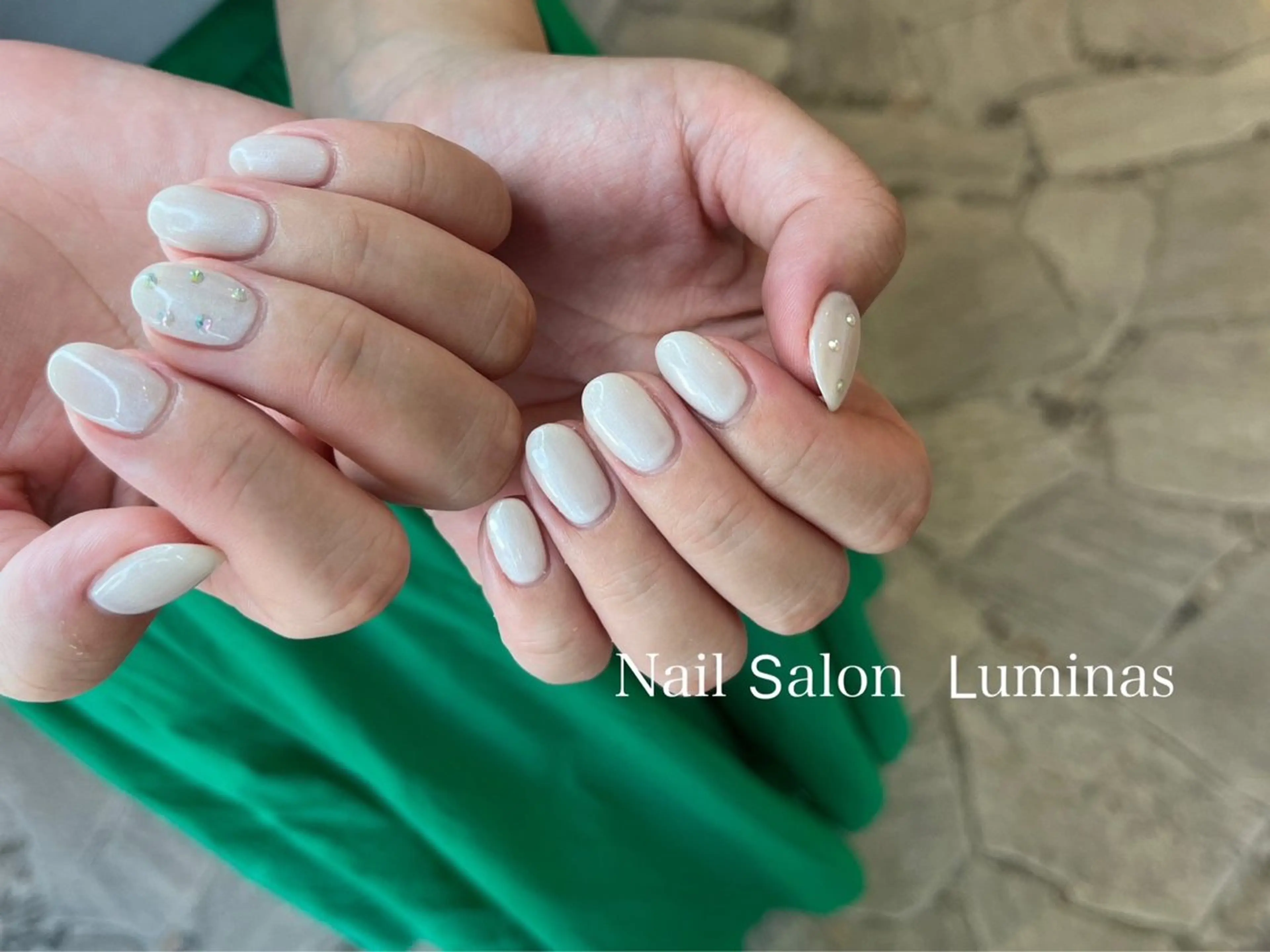 ネイル アートネイル ワンカラーネイル ruffle Asukaのネイルデザイン