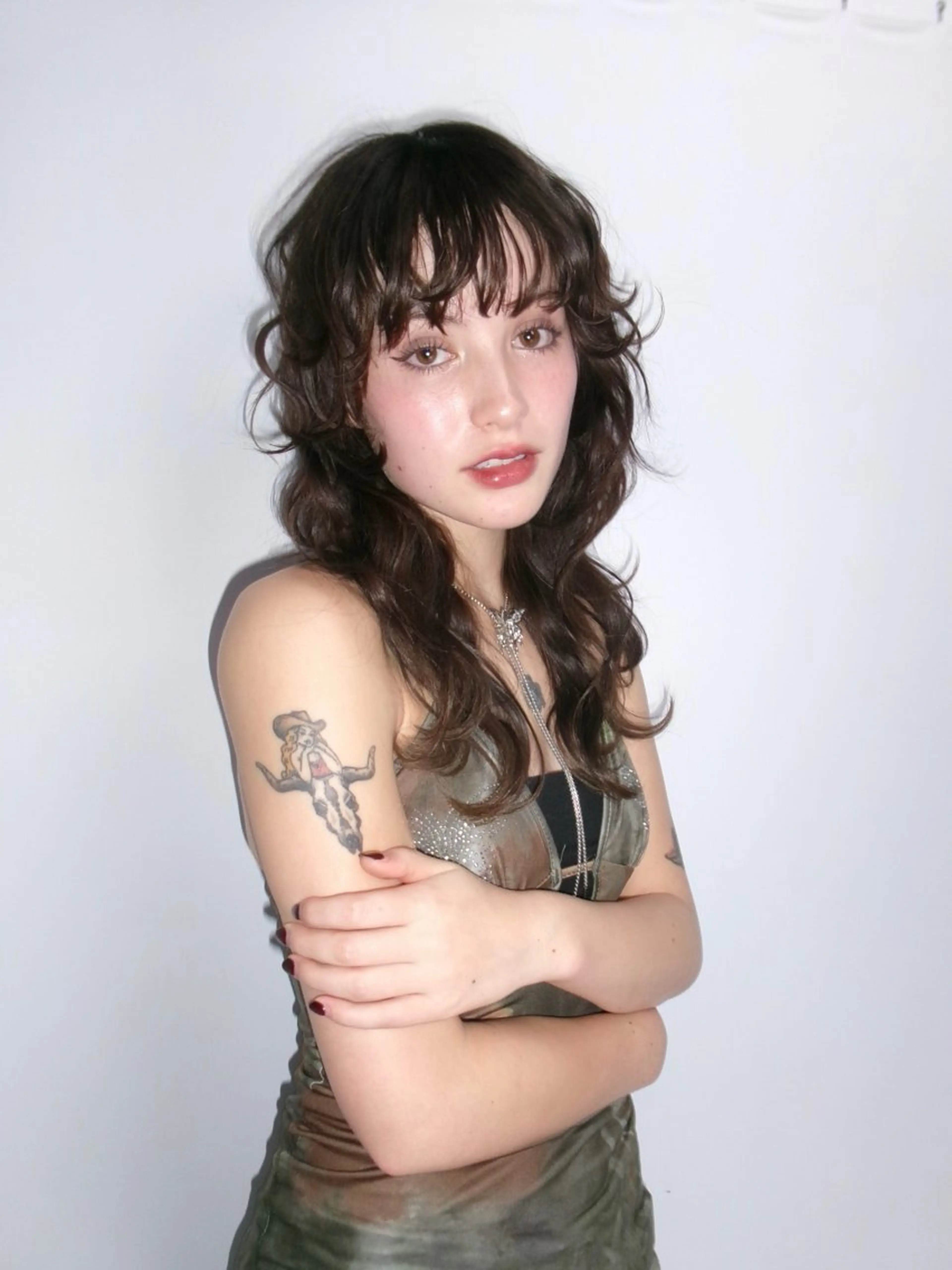 セミロング カラー 上野 愛花のヘアスタイル