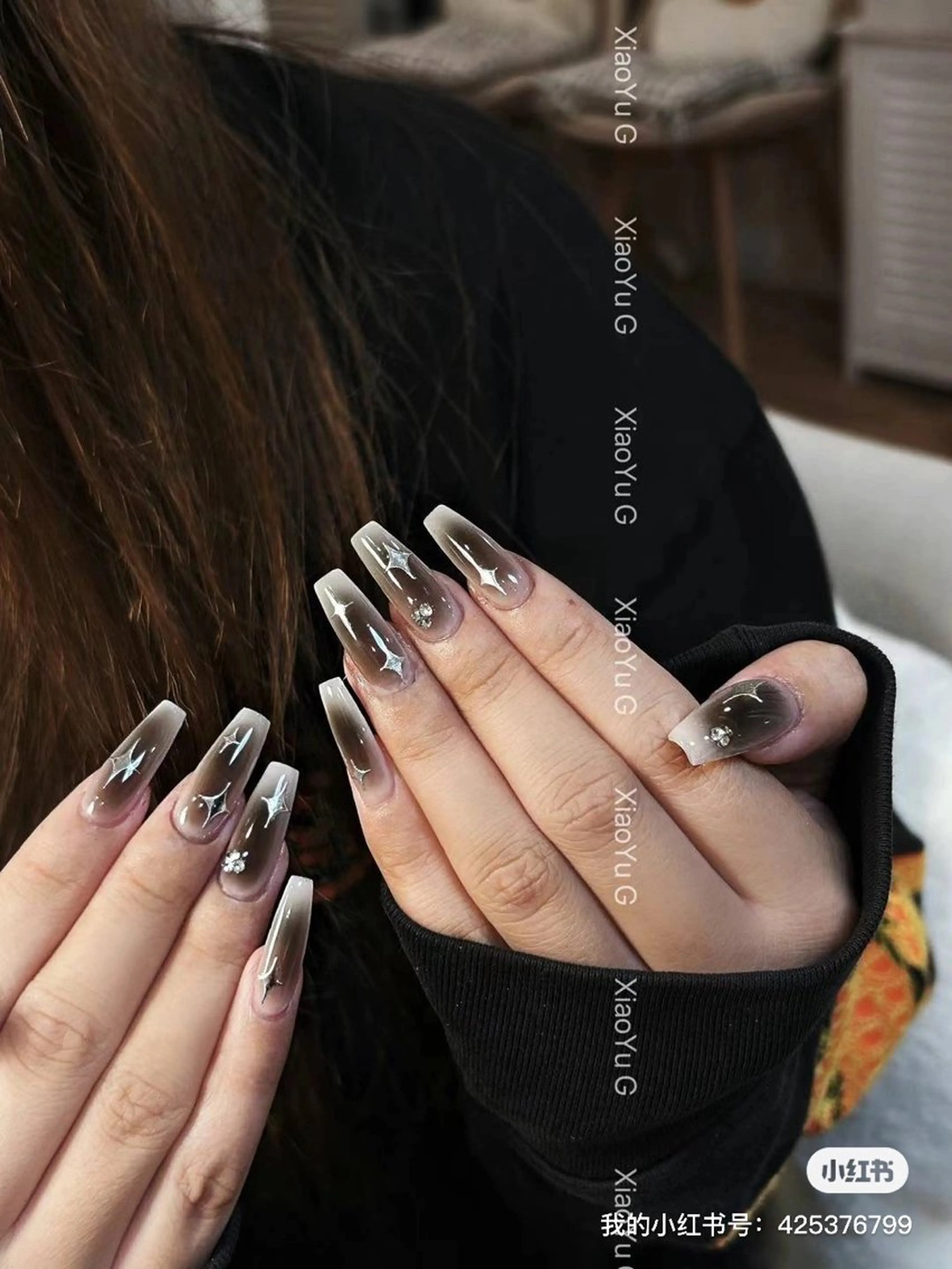 ロング 🌟桜beauty 🌟プロ ネイリストのネイルデザイン