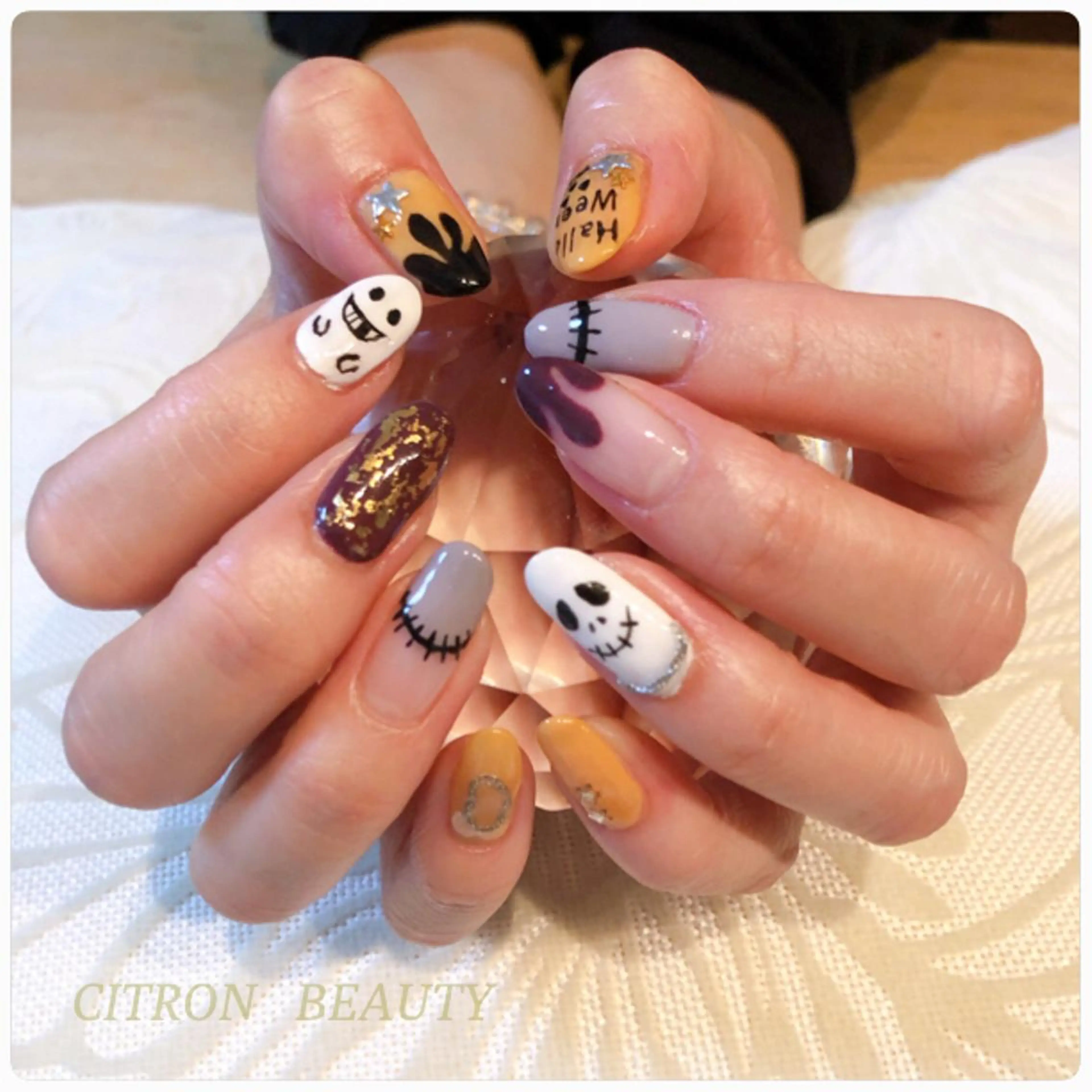 ネイル ハロウィン CITRON NAIL💅練習生のネイルデザイン