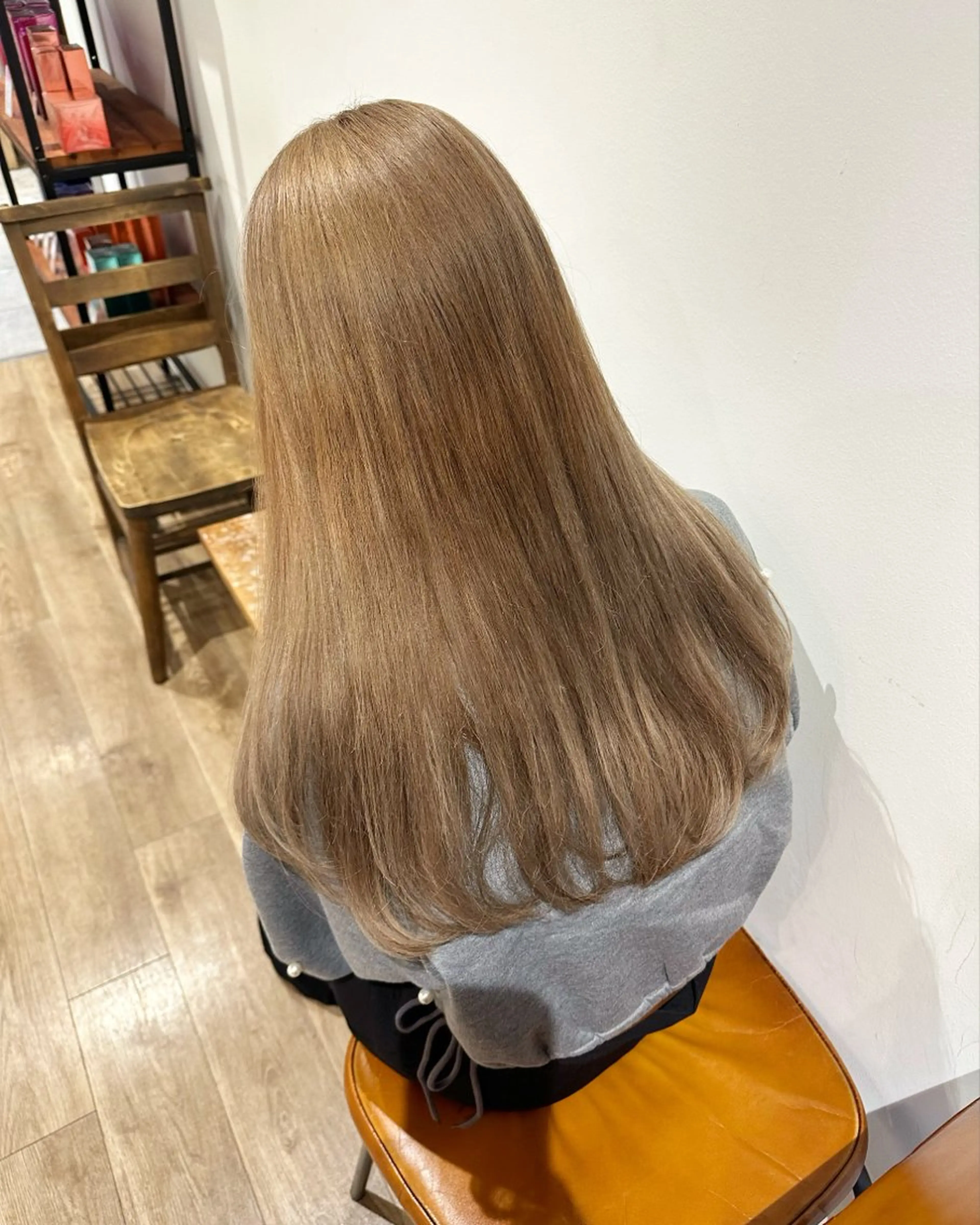 ロング カラー ヘアアレンジ ヘアカラー トリートメント Himawari♡ 柔らかいカラーのヘアスタイル