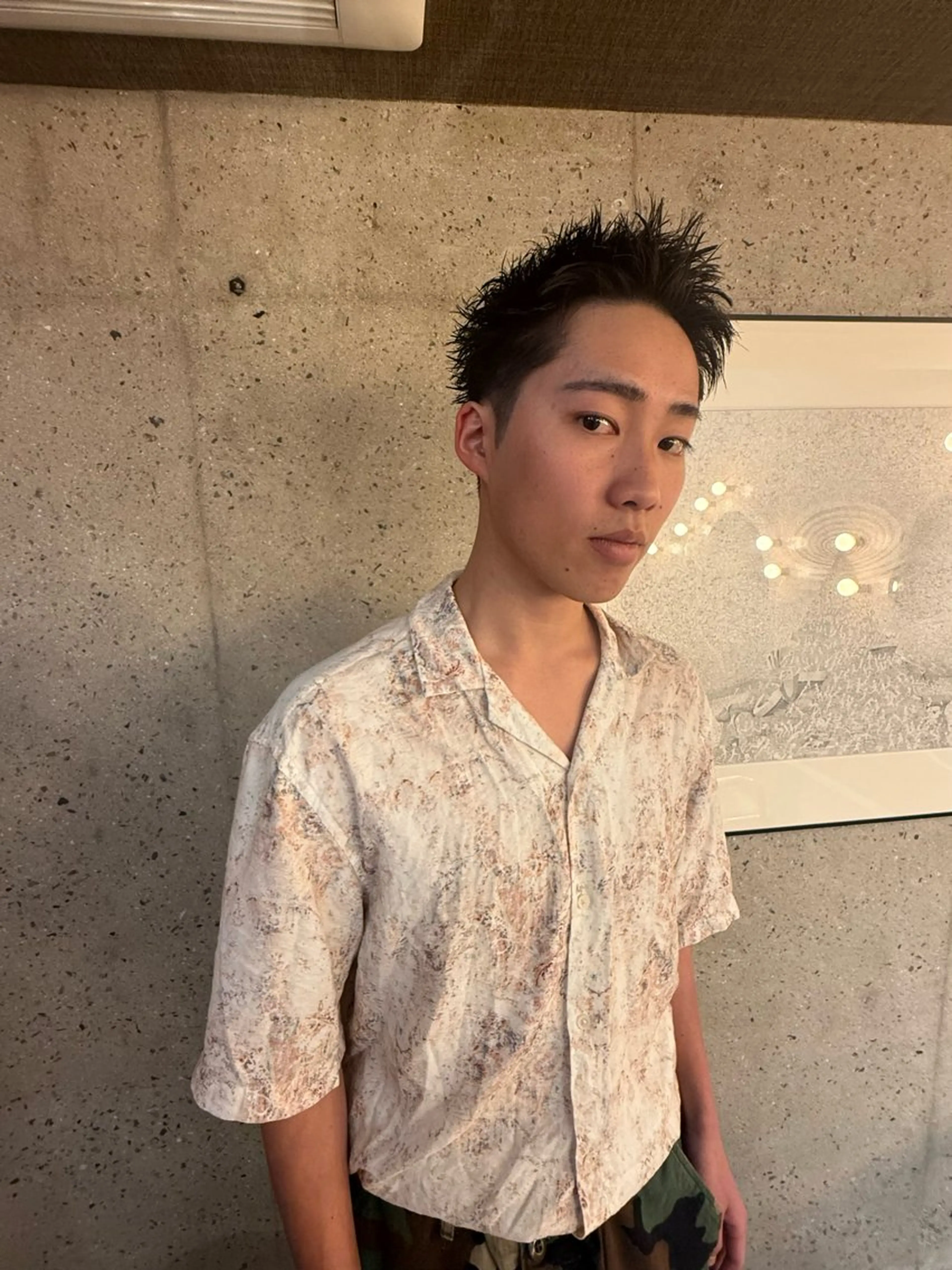 ショート メンズ Kaz. メンズパーマ|平尾のヘアスタイル