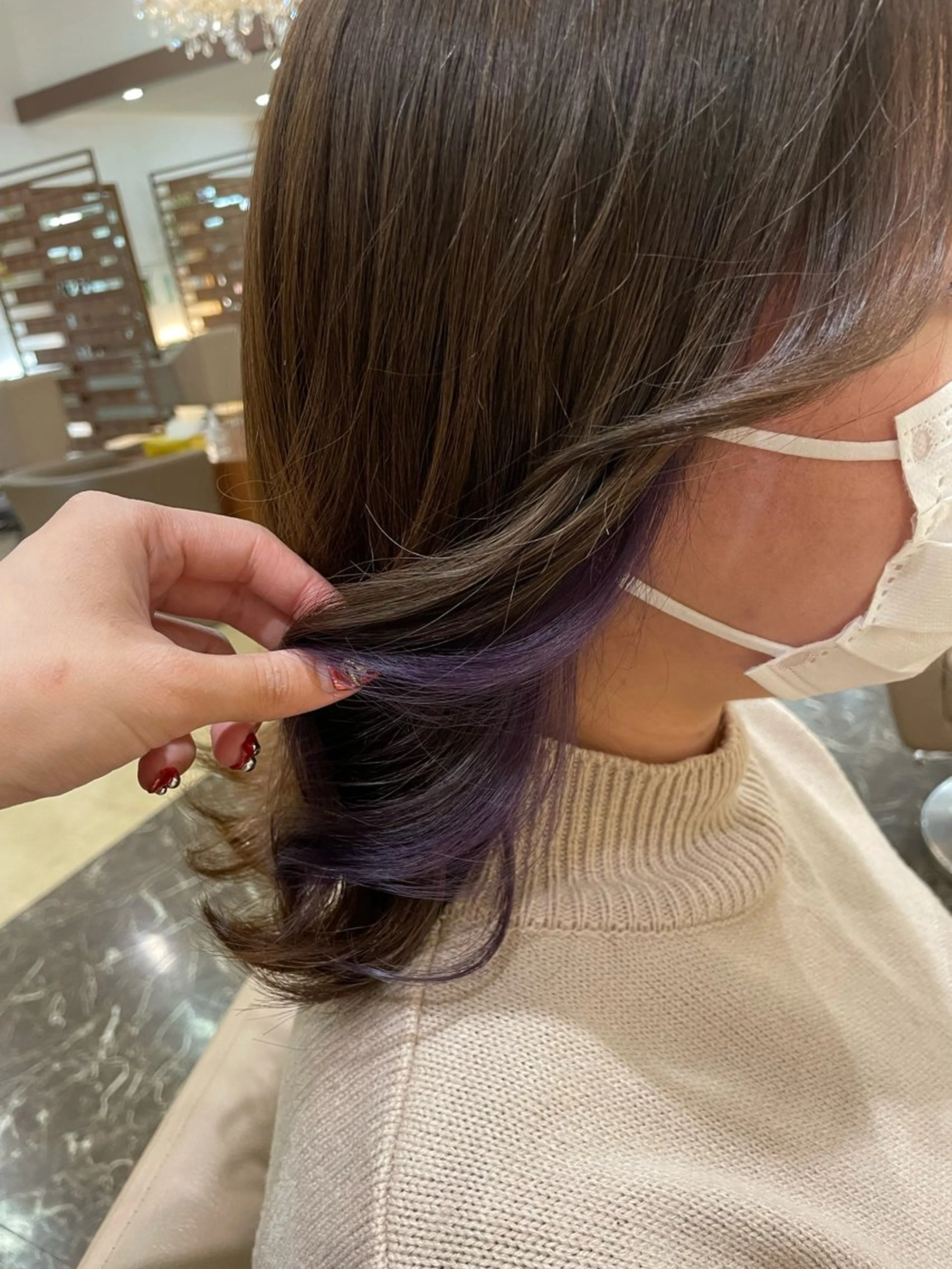 ミディアム 神田 淳美のヘアスタイル