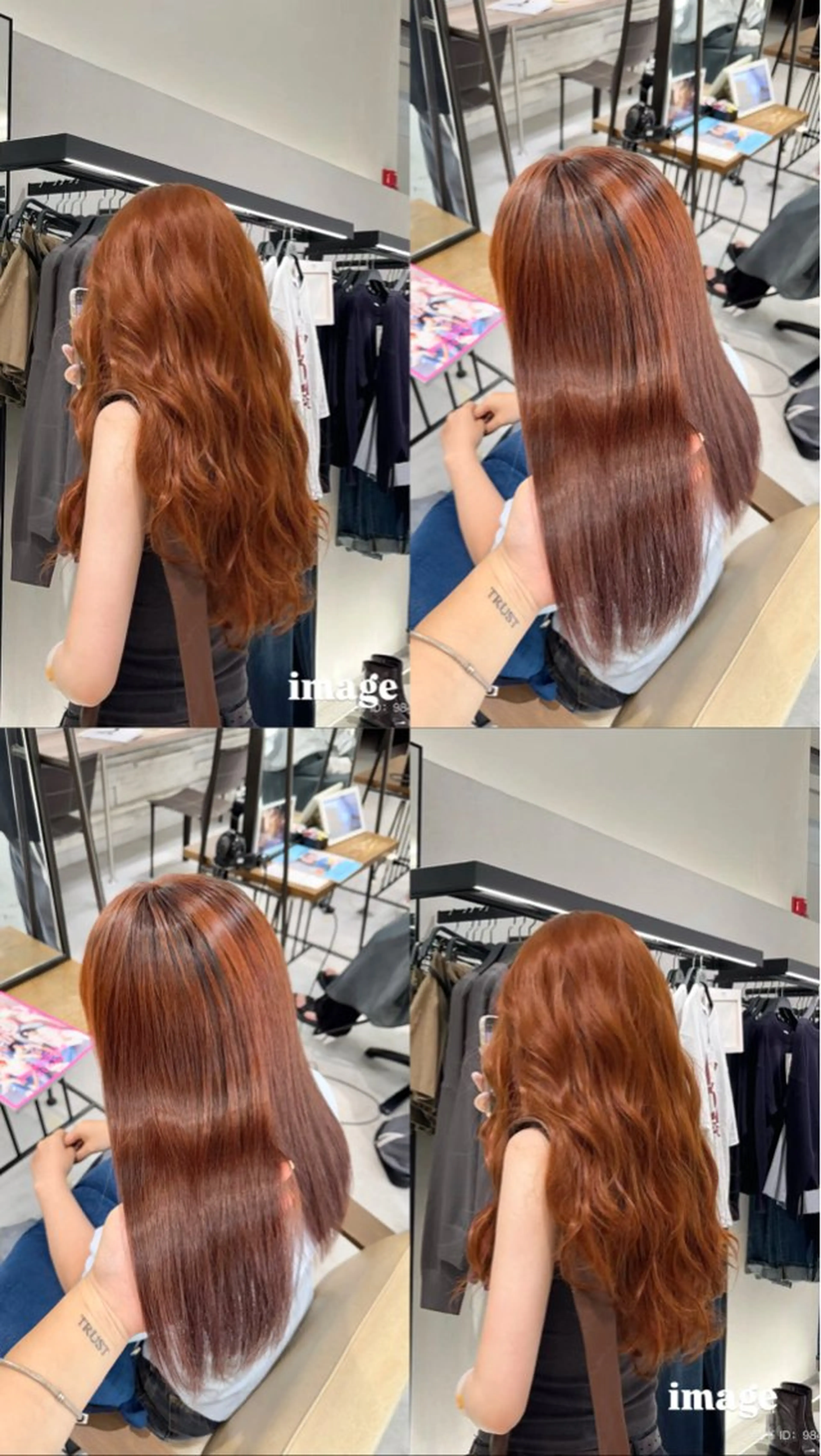 ロング カラー 髪質改善 ヘアカラー トリートメント Ouka/Wカラー/ 大人艶カラーのヘアスタイル