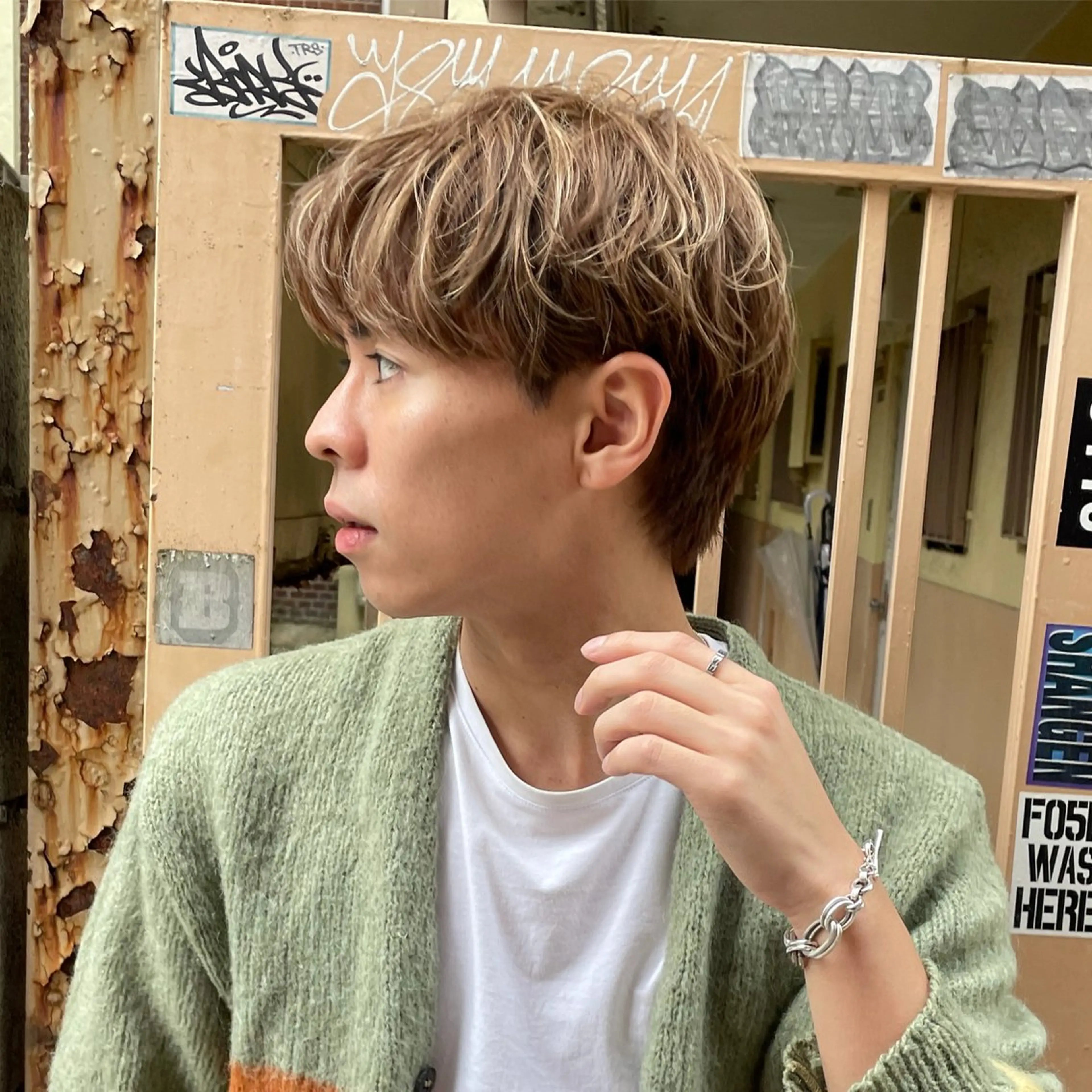 【🦕メンズハイライト限定🦕】メンズカット+ハイライト+ケアトリートメントの写真