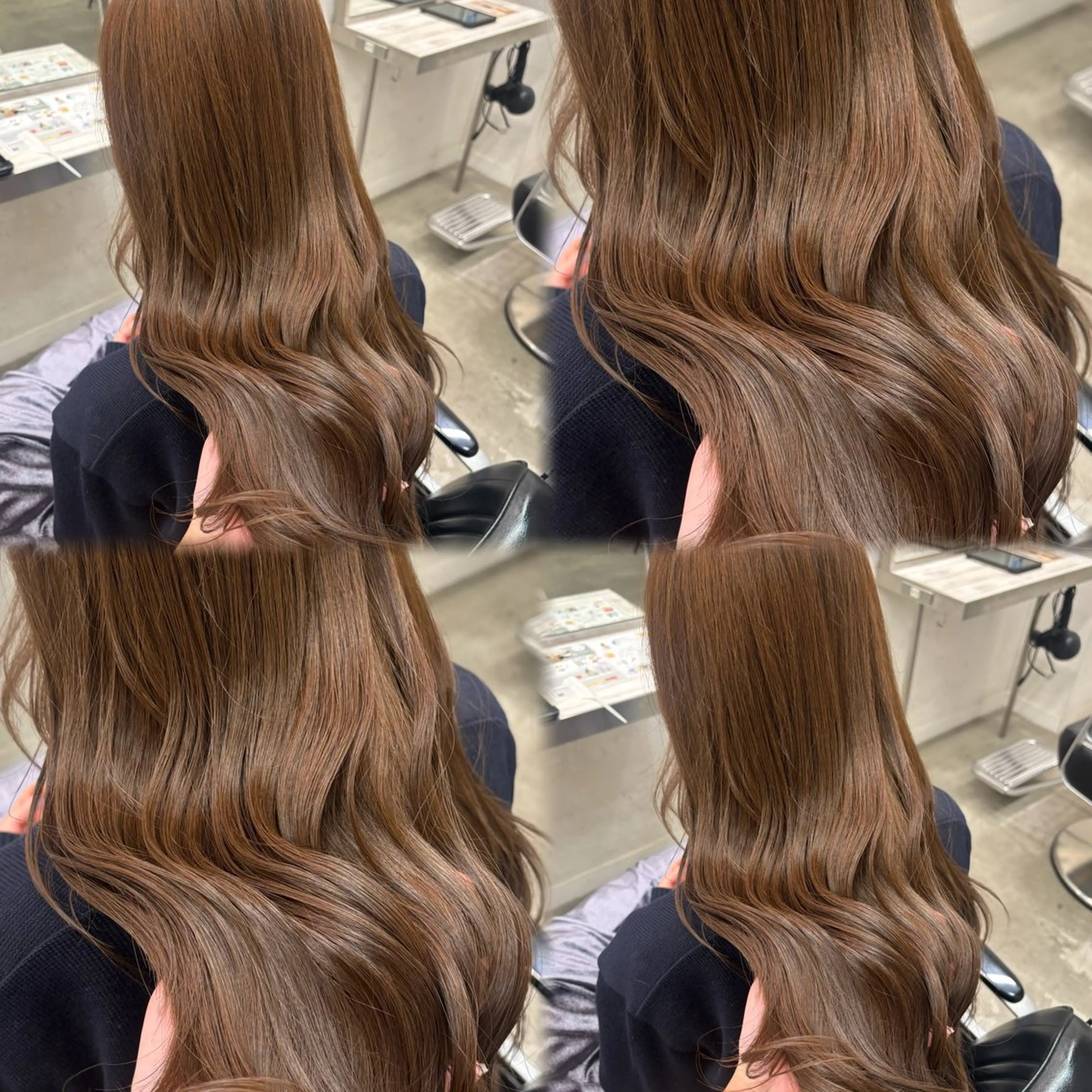 ロング カラー カット ヘアカラー 韓国ヘア🇰🇷 HINAのマツエク・マツパデザイン