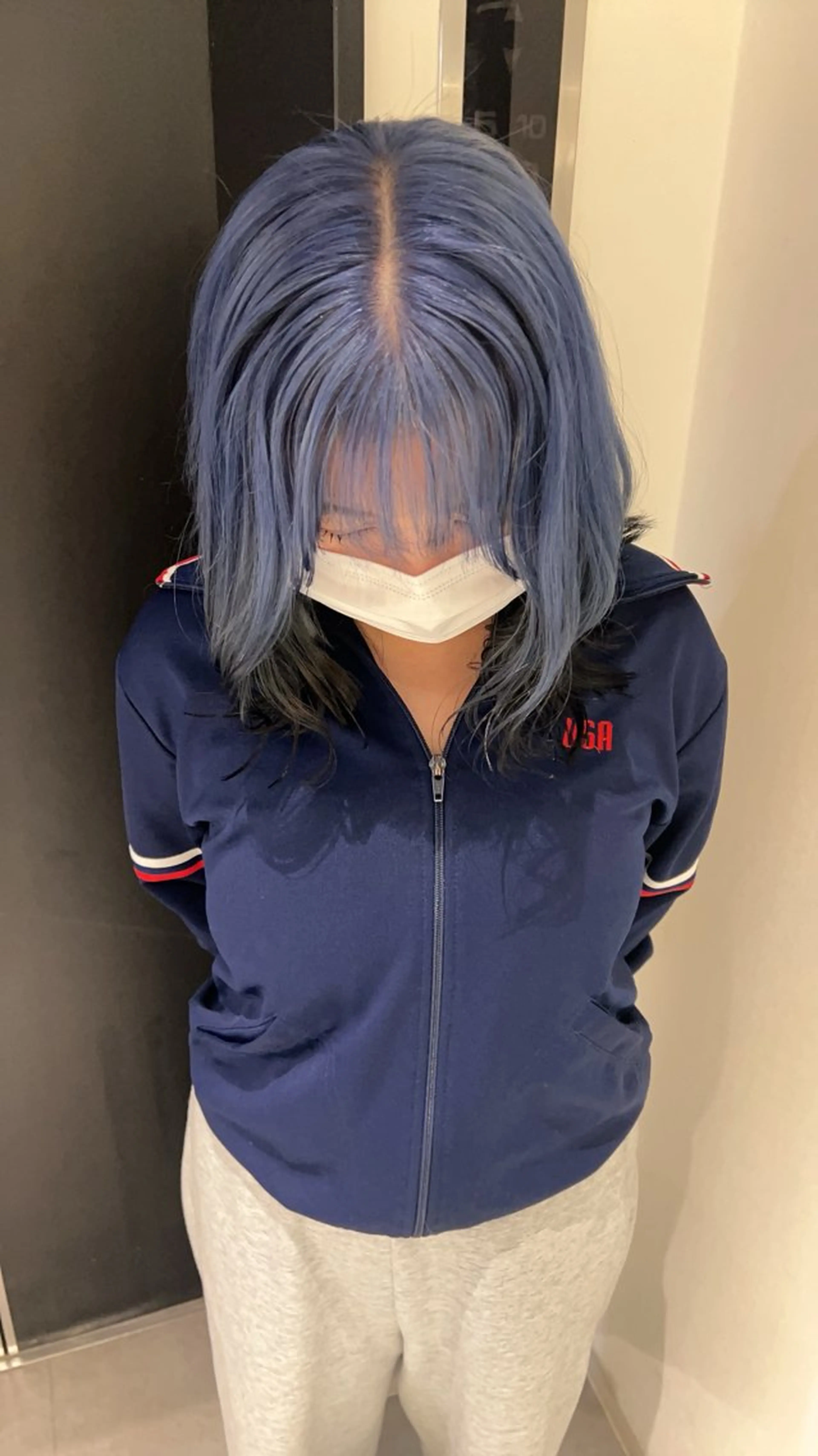 カラー ブルーカラー ayaka🫧 梅田ダブルカラーのヘアスタイル