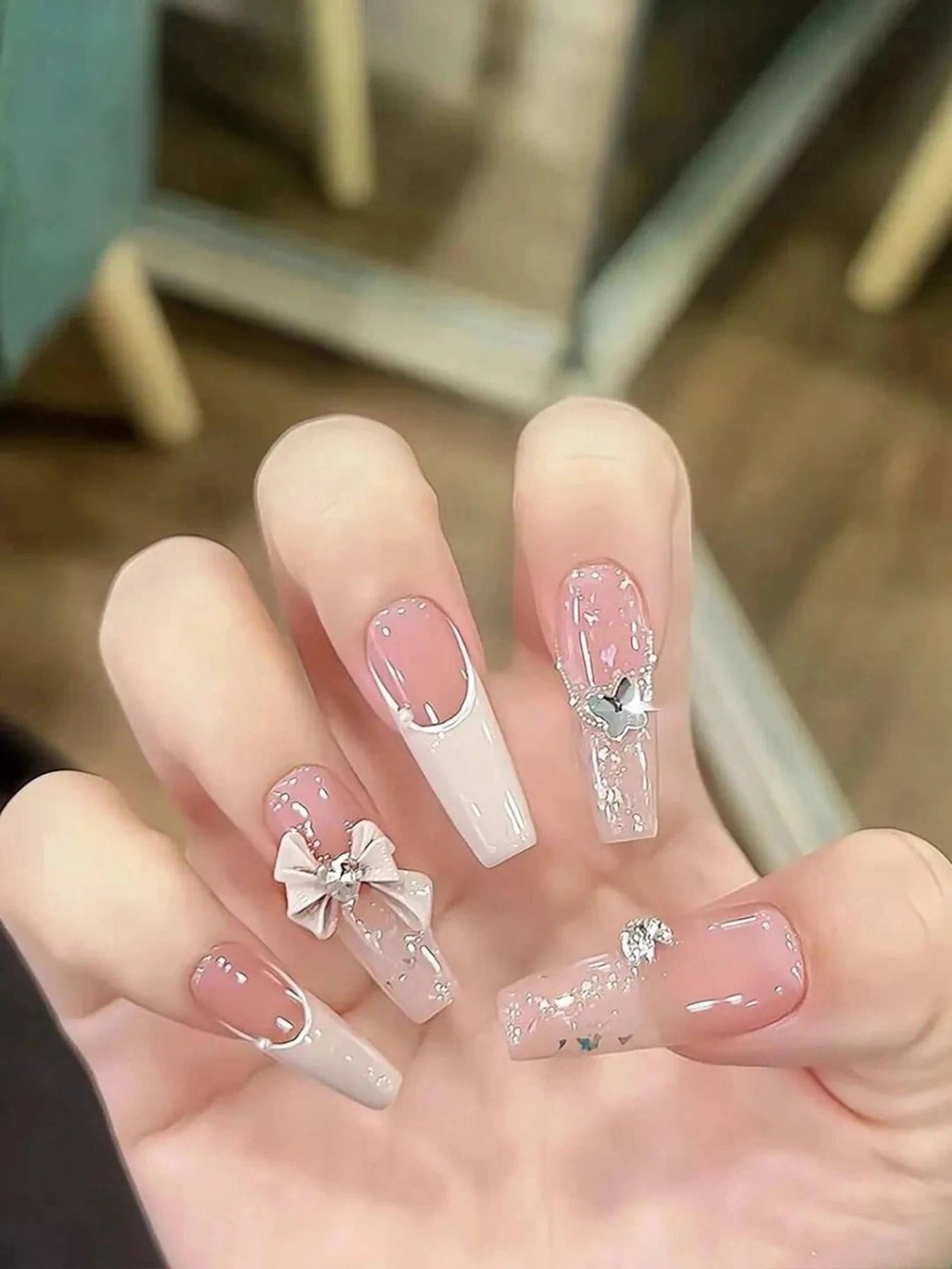 ネイル ハンドネイル M🌷nail 長さだし専門店のネイルデザイン