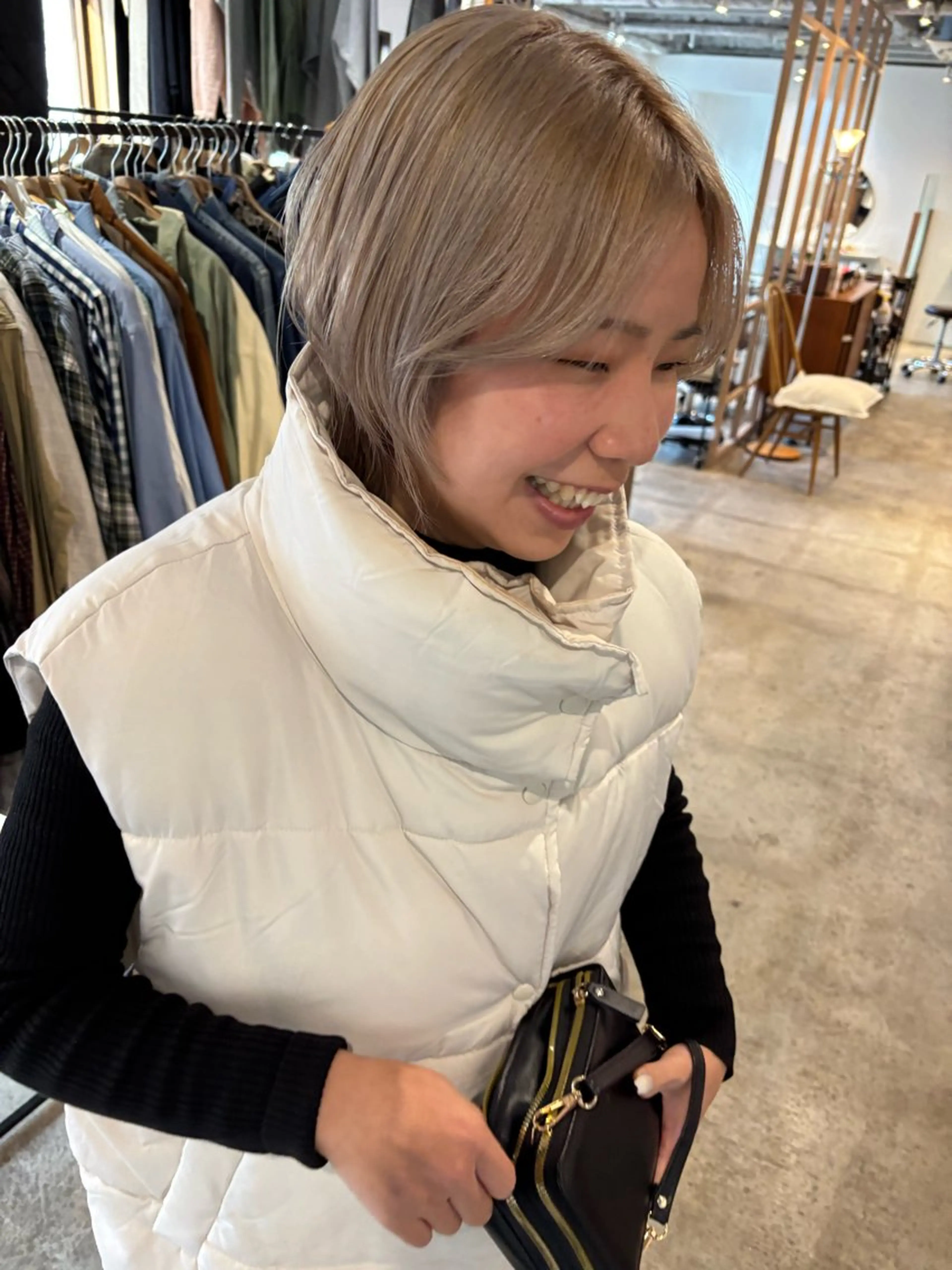 ショート カラー ヘアカラー トリートメント Hayashi Shioriのヘアスタイル