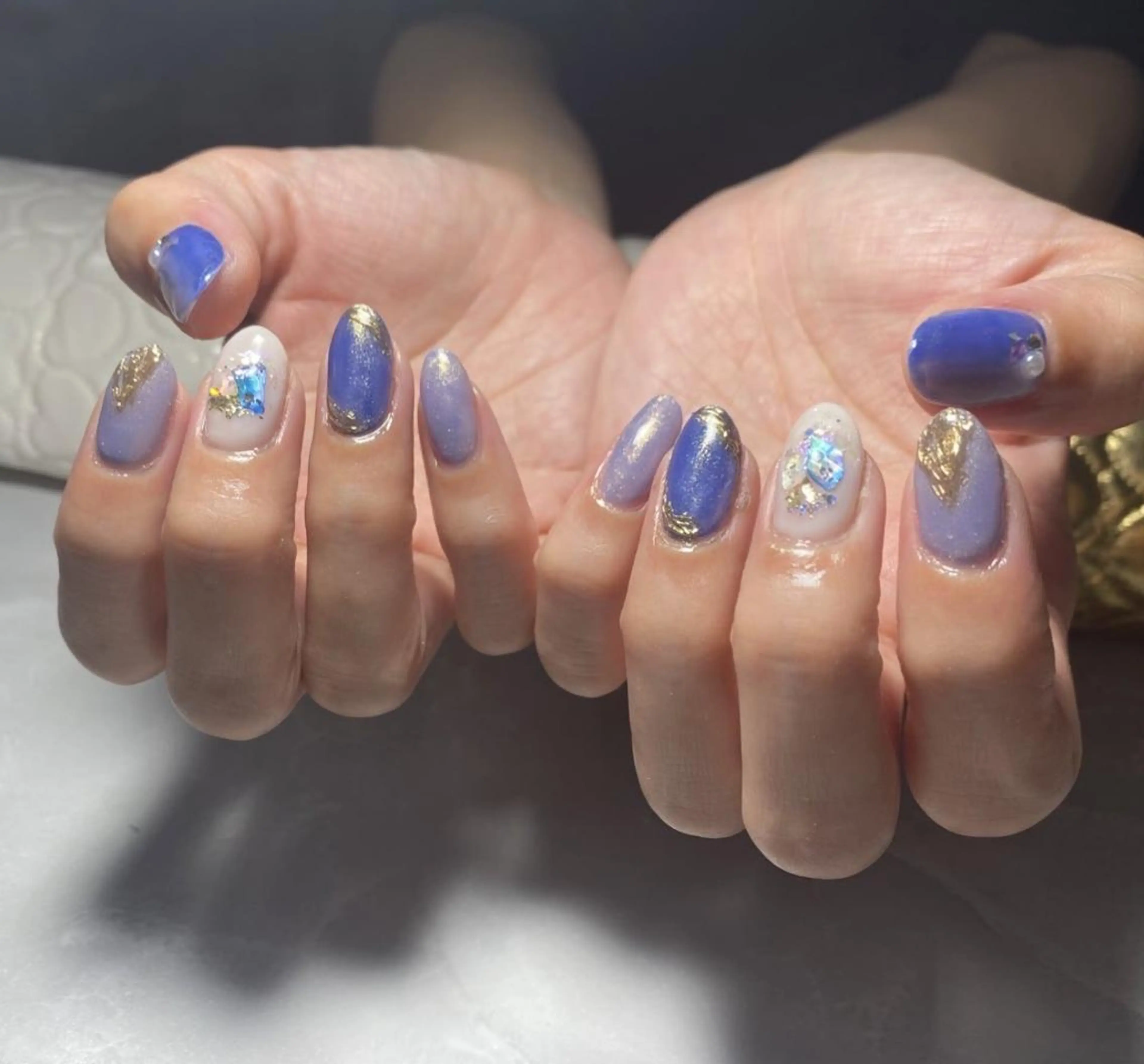 ネイル アートネイル ミラーネイル シンプルネイル ストーンネイル nail en💅 キッズスペース有のネイルデザイン