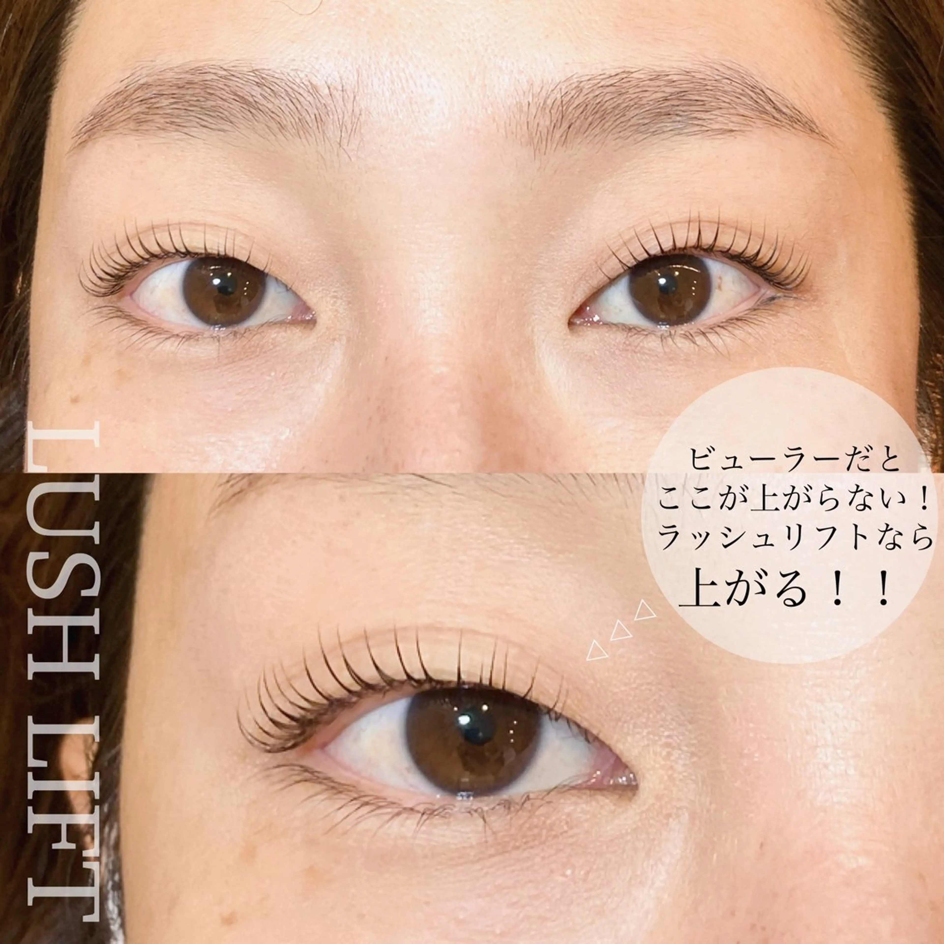 マツエク・マツパ パリジェンヌラッシュリフト 一重×まつ毛パーマ sola: neolive出沼のマツエク・マツパデザイン