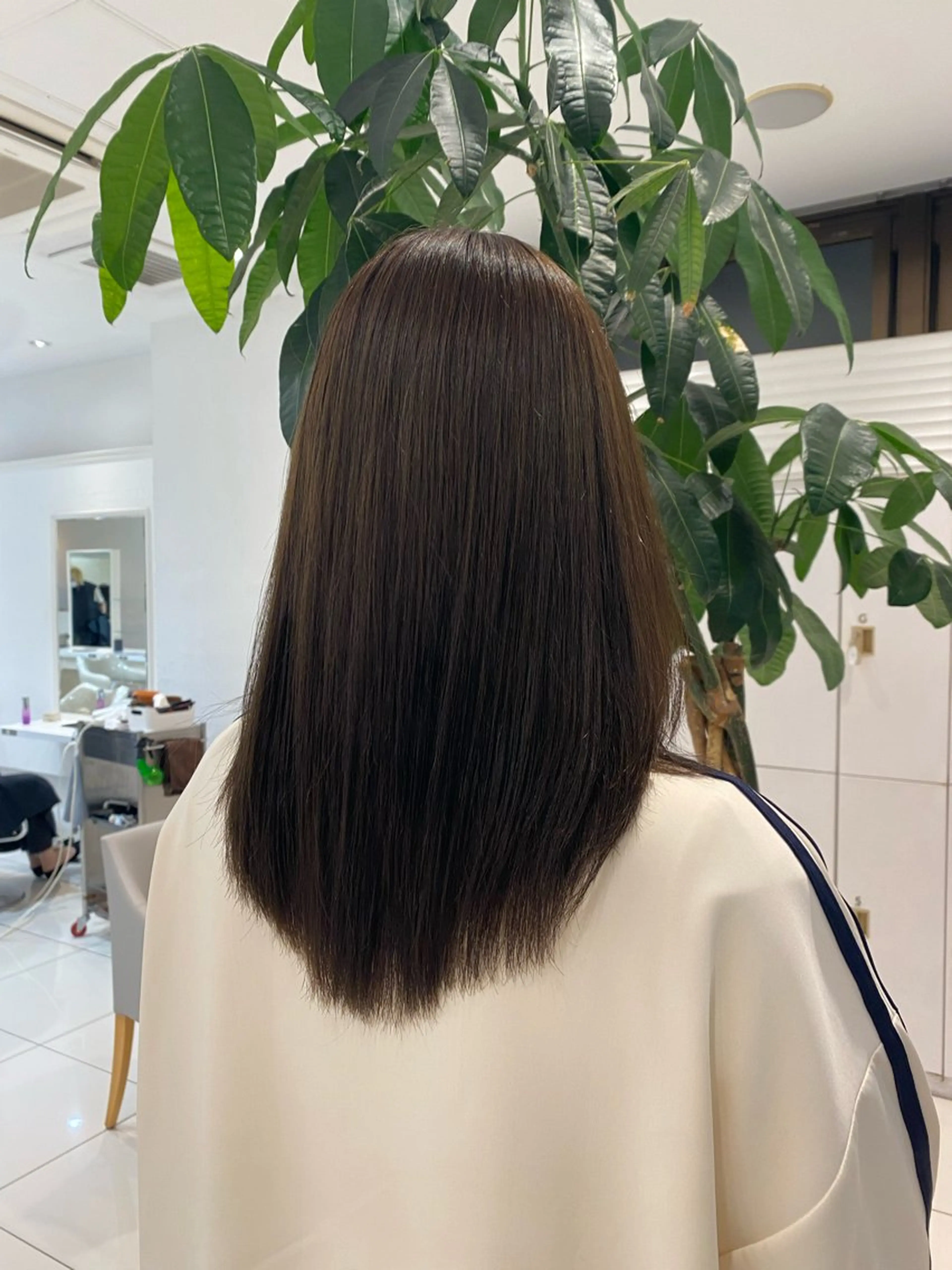 セミロング カラー ベージュカラー 透明感カラー オリーブベージュ 🎀TEN🎀 オリーブベージュのヘアスタイル