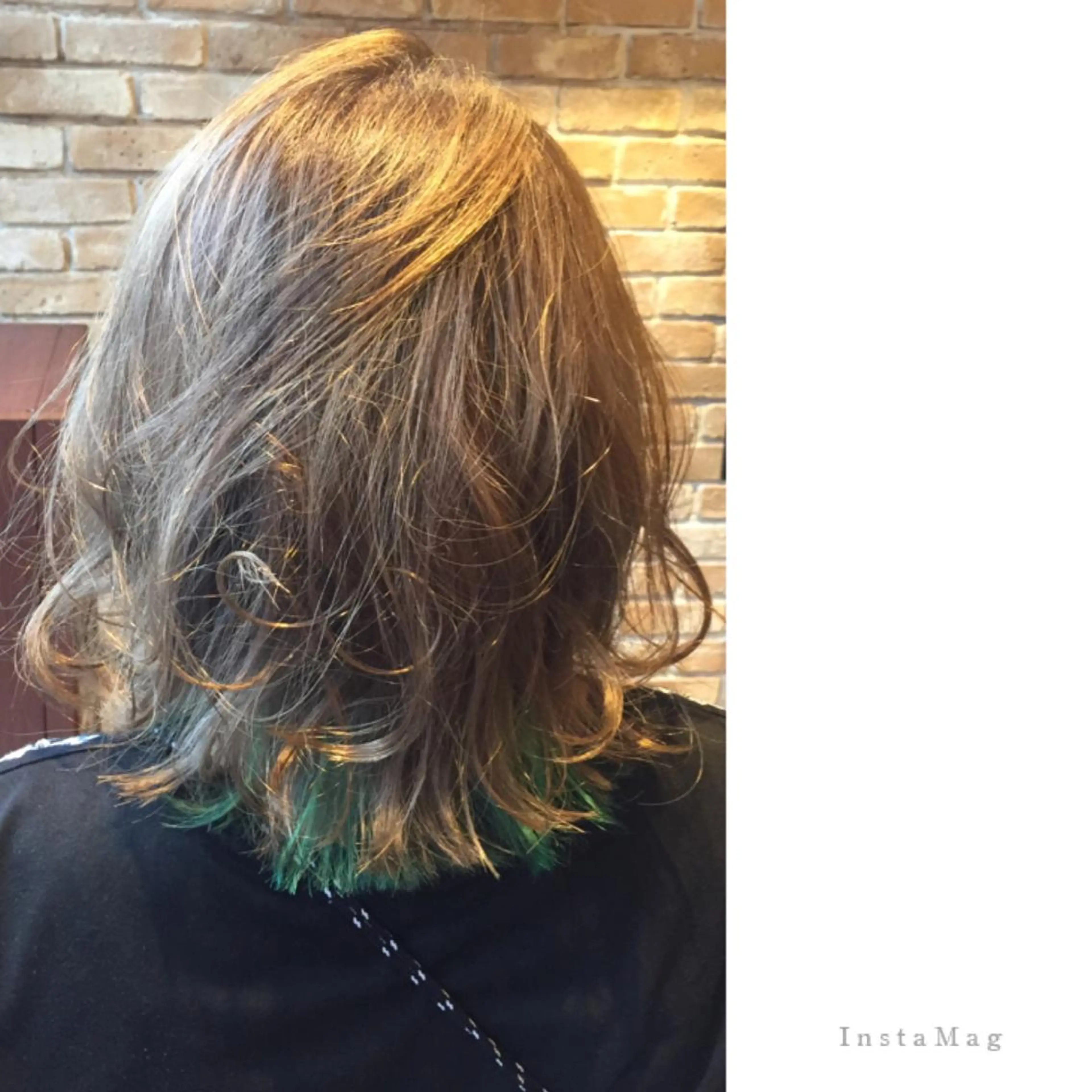 セミロング カラー ブリーチ インナーカラー Lyhair🦊🎀 AKIのヘアスタイル