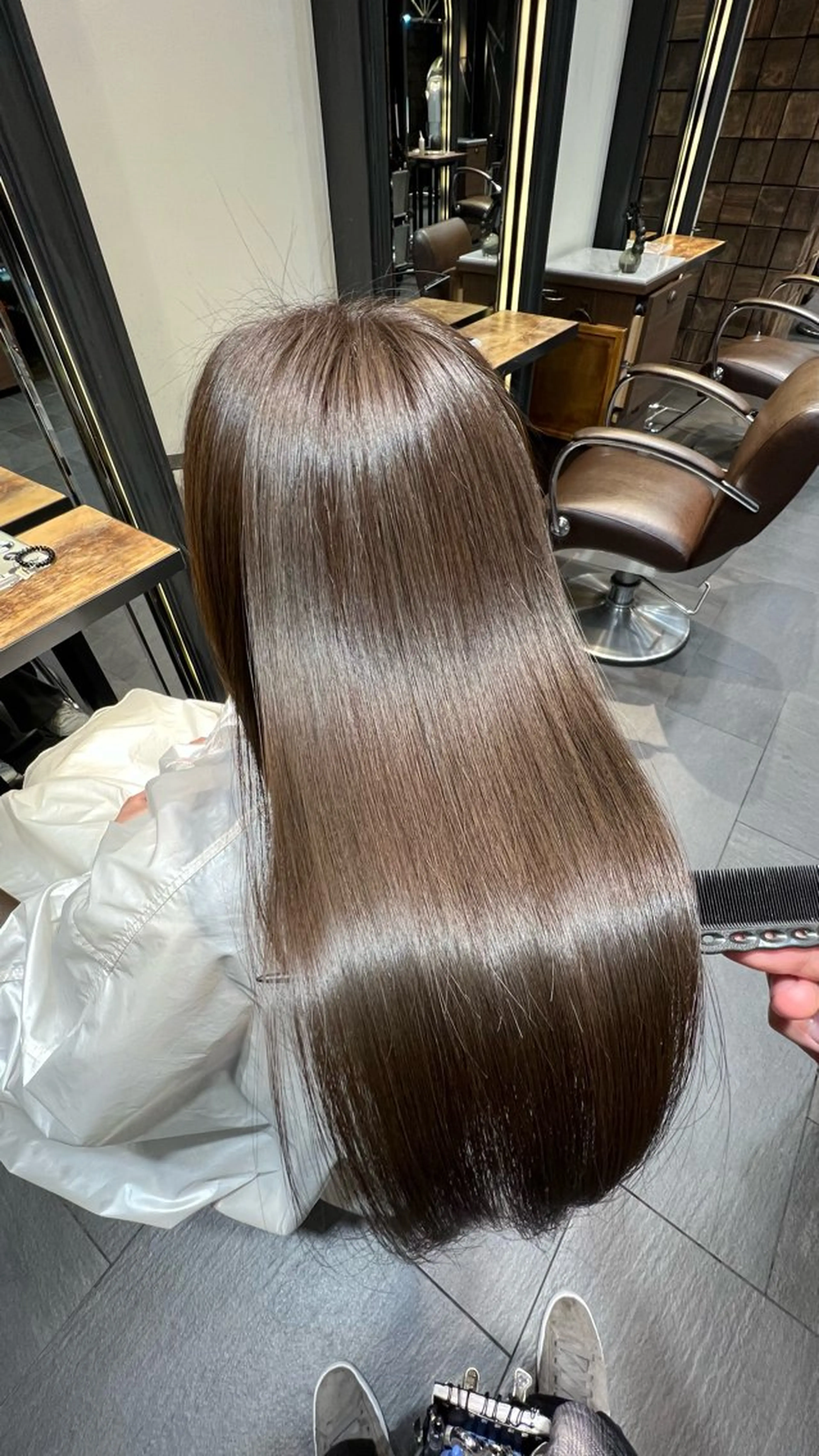 【新規様限定】🦋カット+透明感ワンカラー+3ステップトリートメント付き🦋の写真