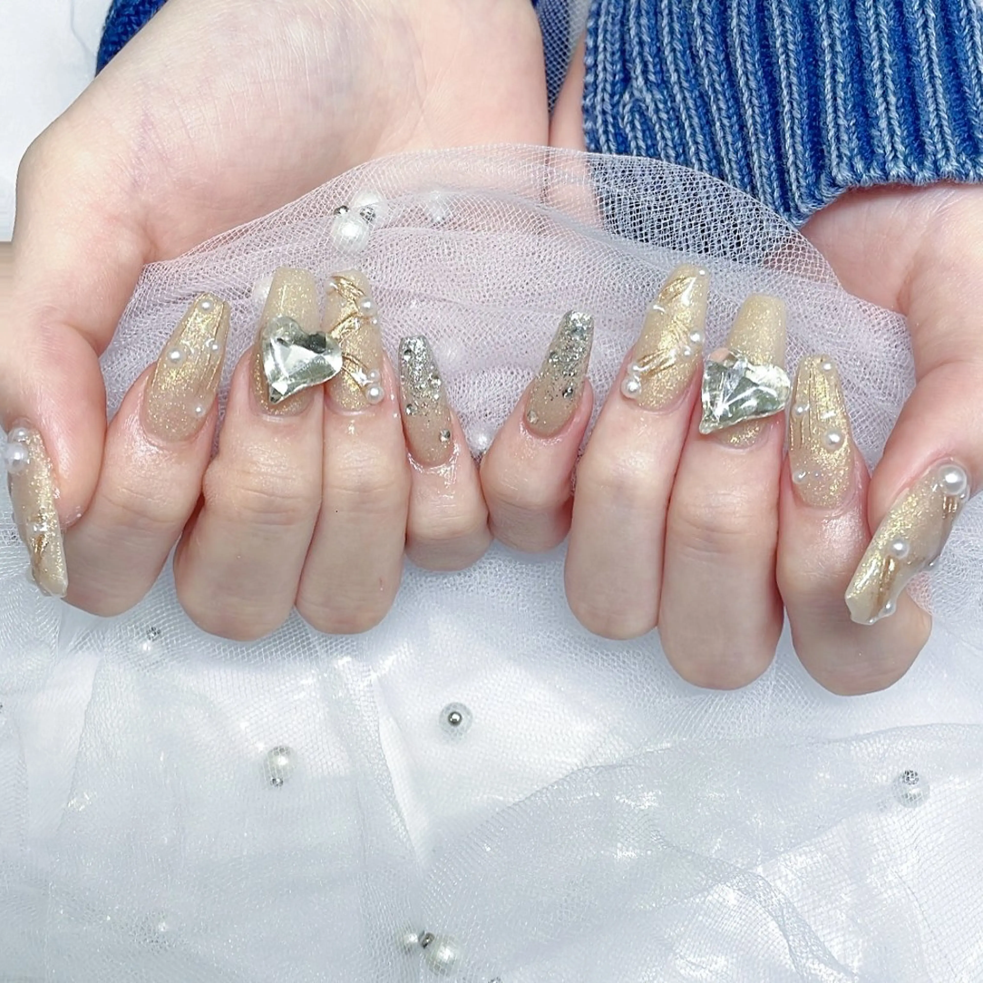 ネイル misaki 🩰‎🤍🎀のネイルデザイン