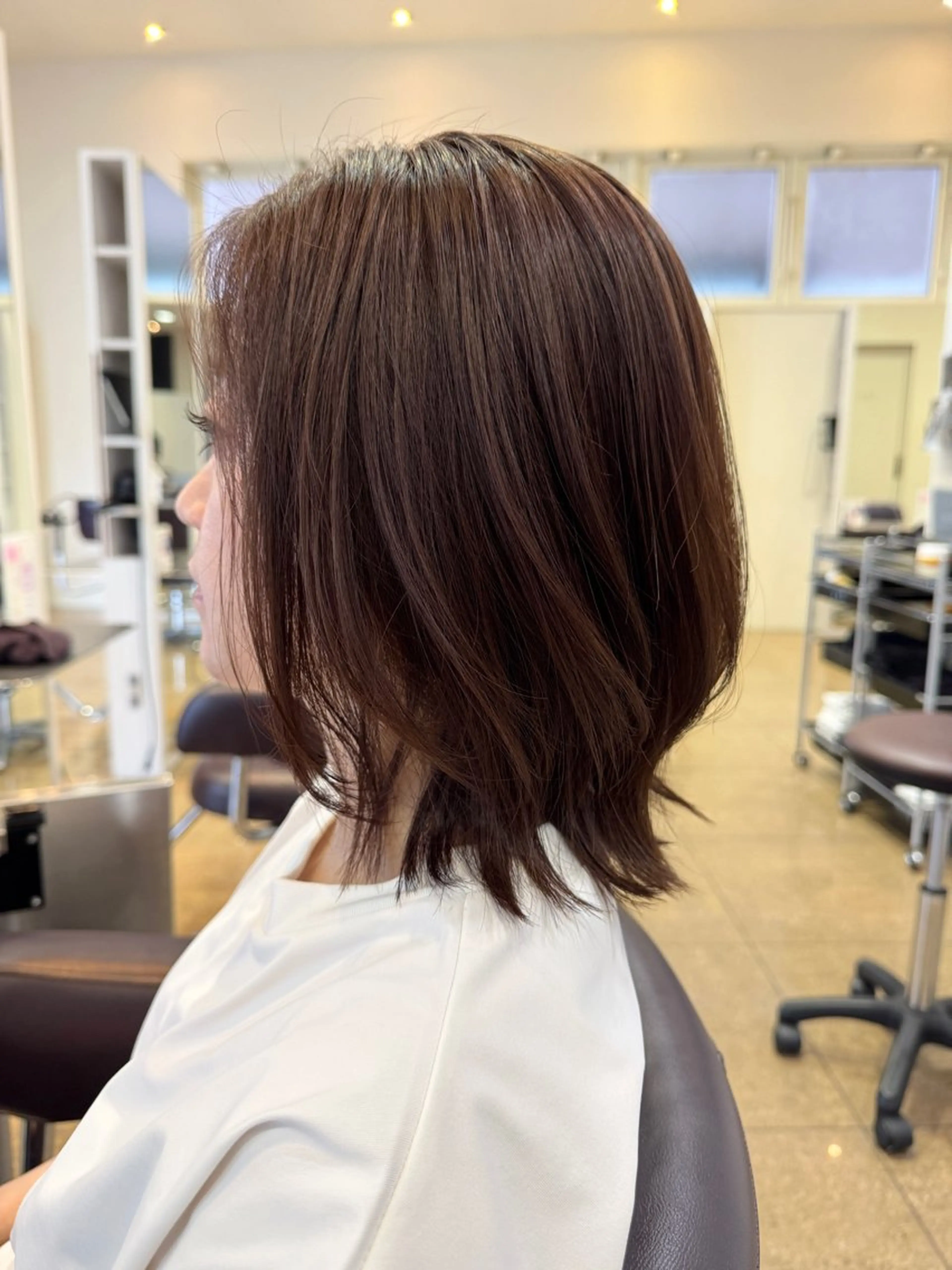 ミディアム カラー 脱白髪染め+髪質改善 +縮毛矯正/専門店のその他イメージ