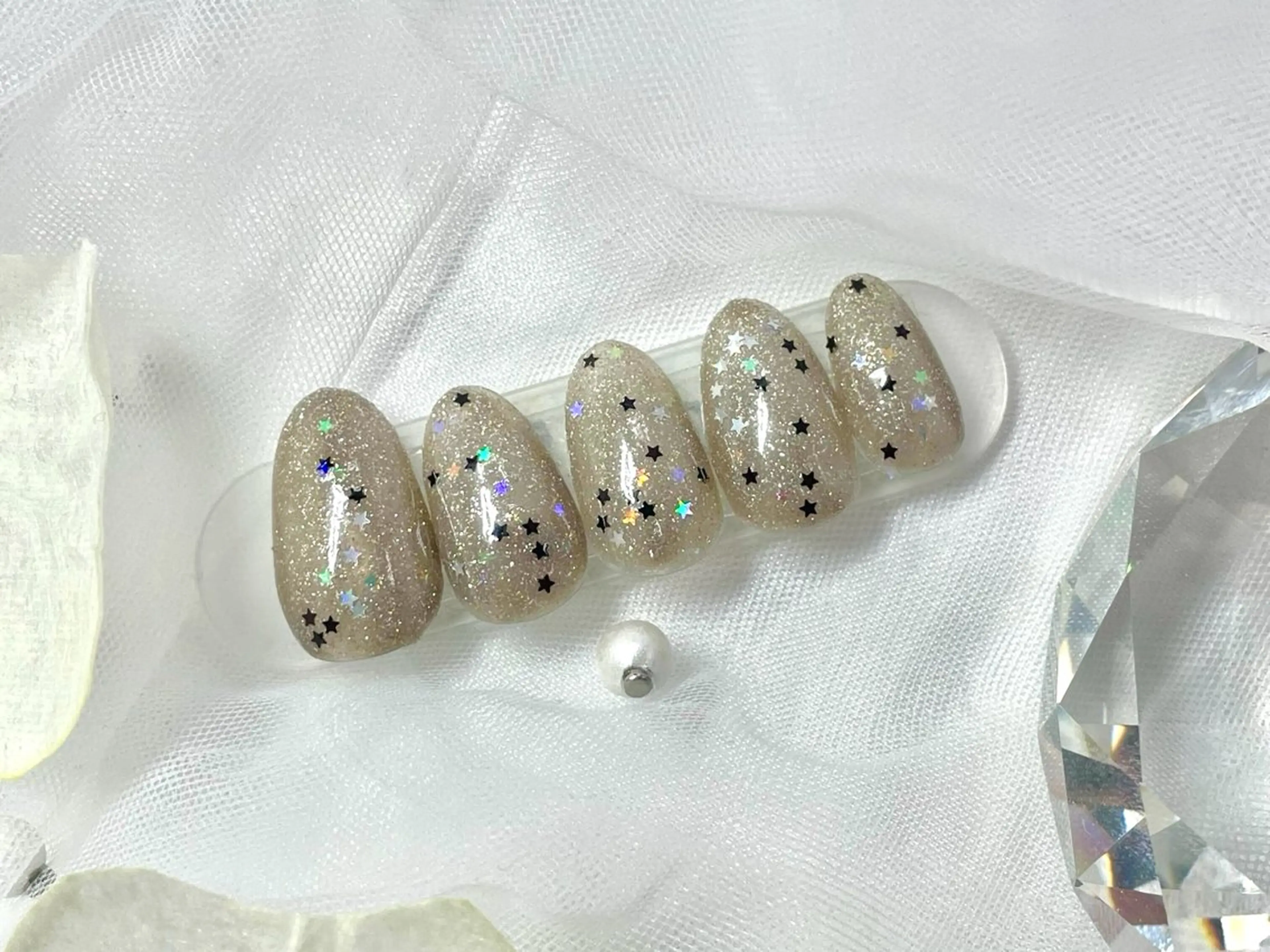 ネイル アートネイル ジェルネイル パラジェル ワンホンネイル Nail Neige🐈🌙のネイルデザイン