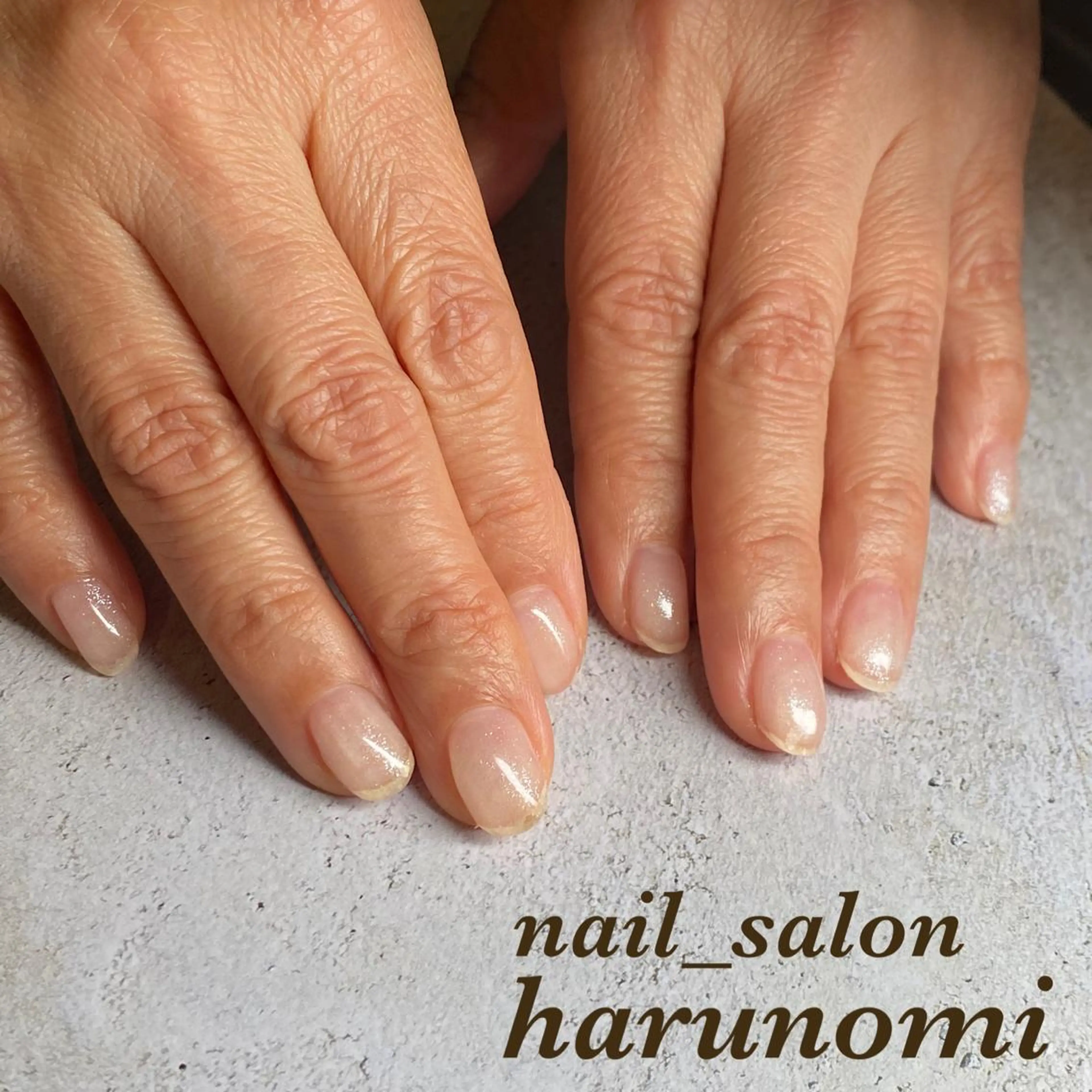 ネイル クリアネイル ジェルネイル ラメ(グリッター) ハンドネイル nailroom harunomiのネイルデザイン