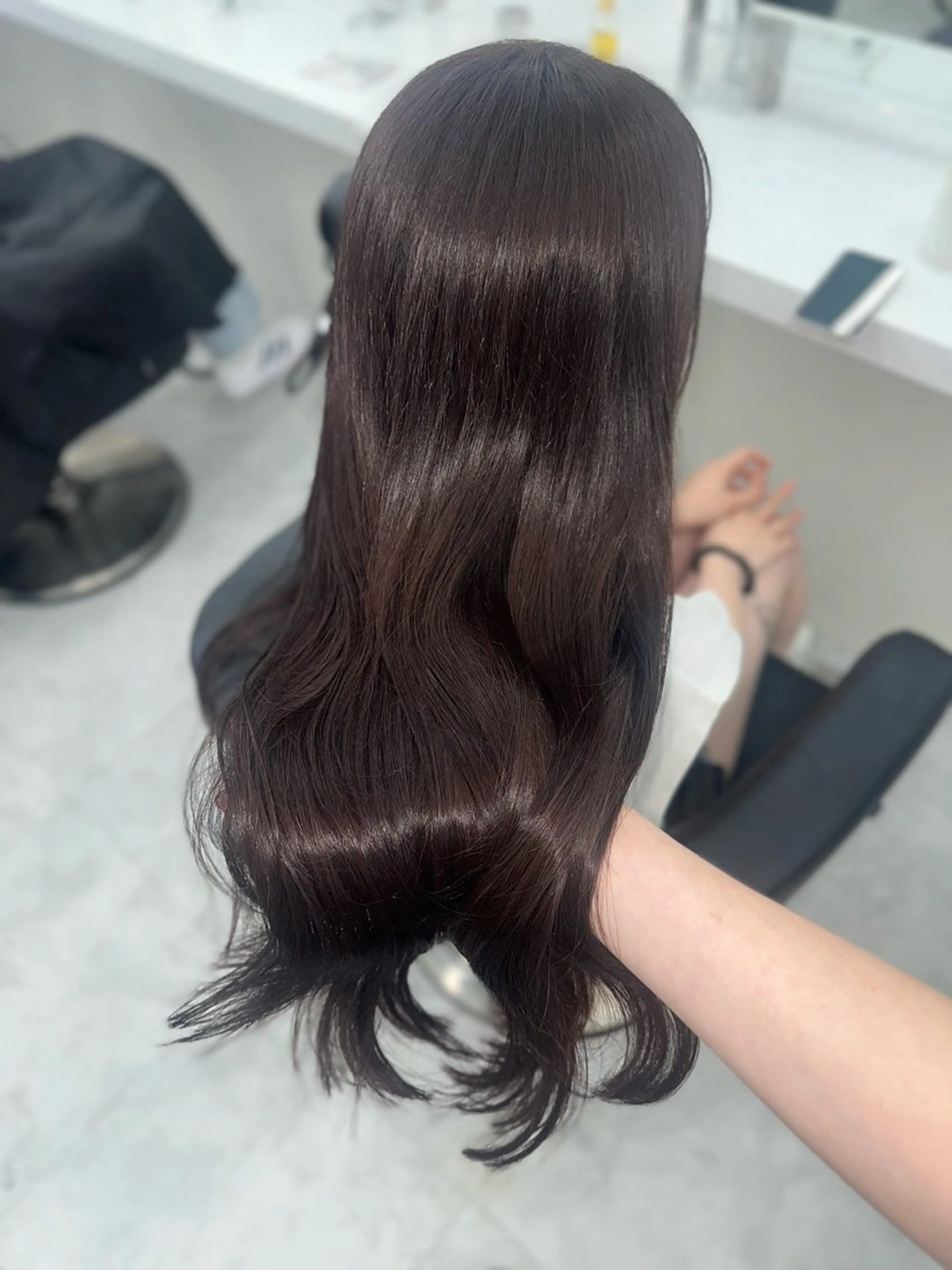 セミロング カラー ヘアカラー トリートメント ヘッドスパ ヘアセット 似合わせstyle ❤︎misaki❤︎のヘアスタイル