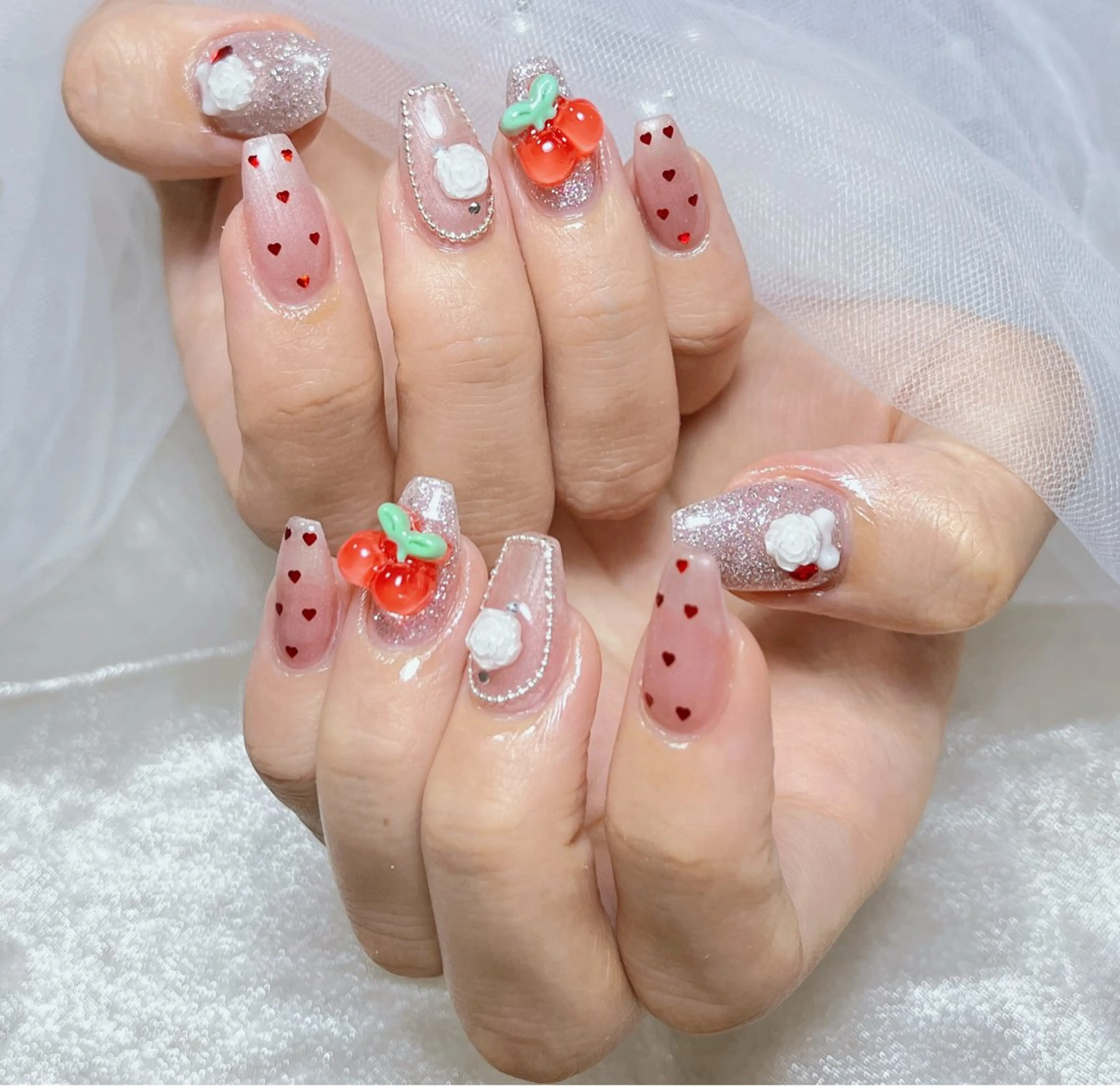 ネイル オーロラネイル チークネイル フットネイル フレンチネイル ジェルネイル NEW NAIL💞 yukiのネイルデザイン